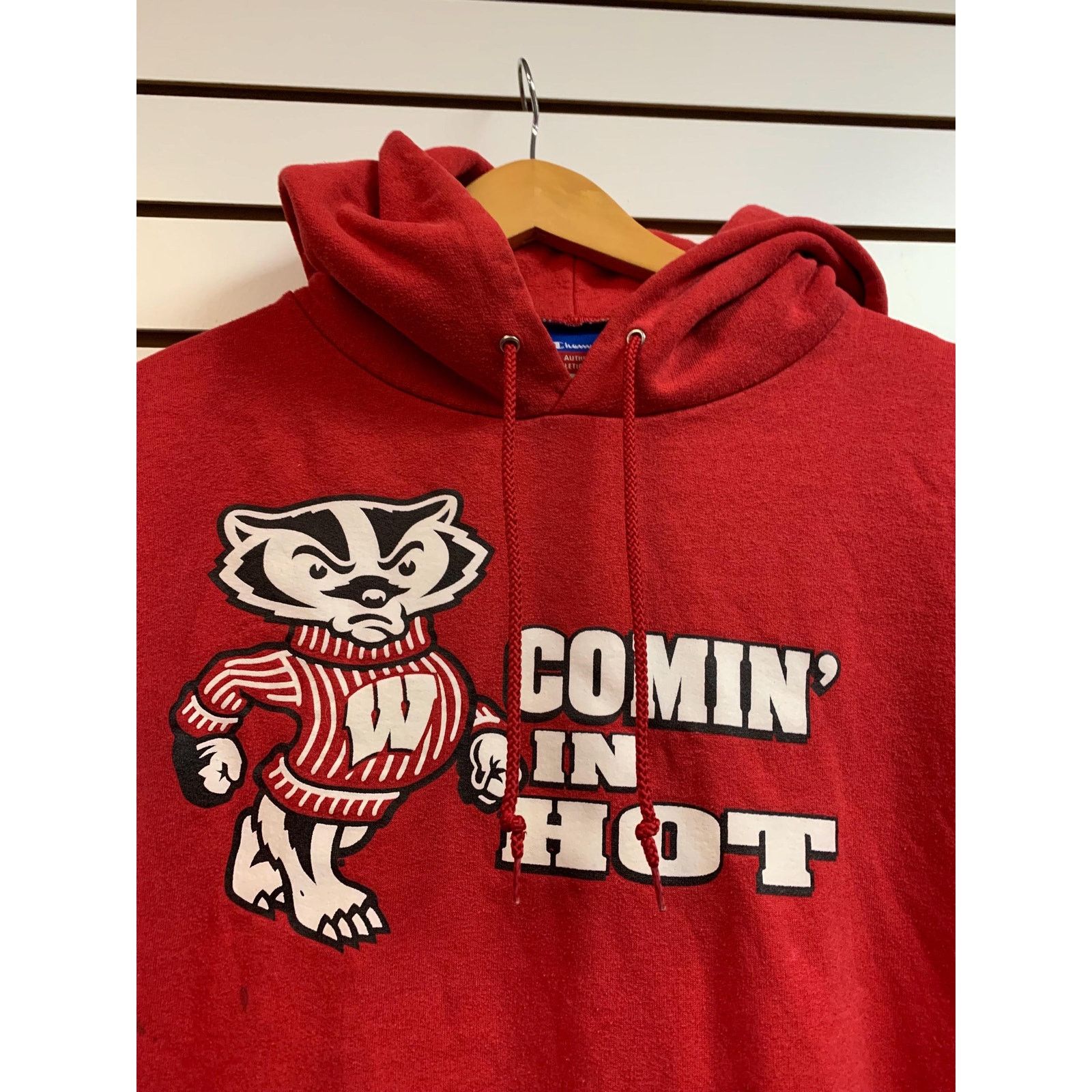 Champion Vintage Wisconsin Badgers champion hoodie size large Size US L / EU 52-54 / 3 - 2 Thumbnail