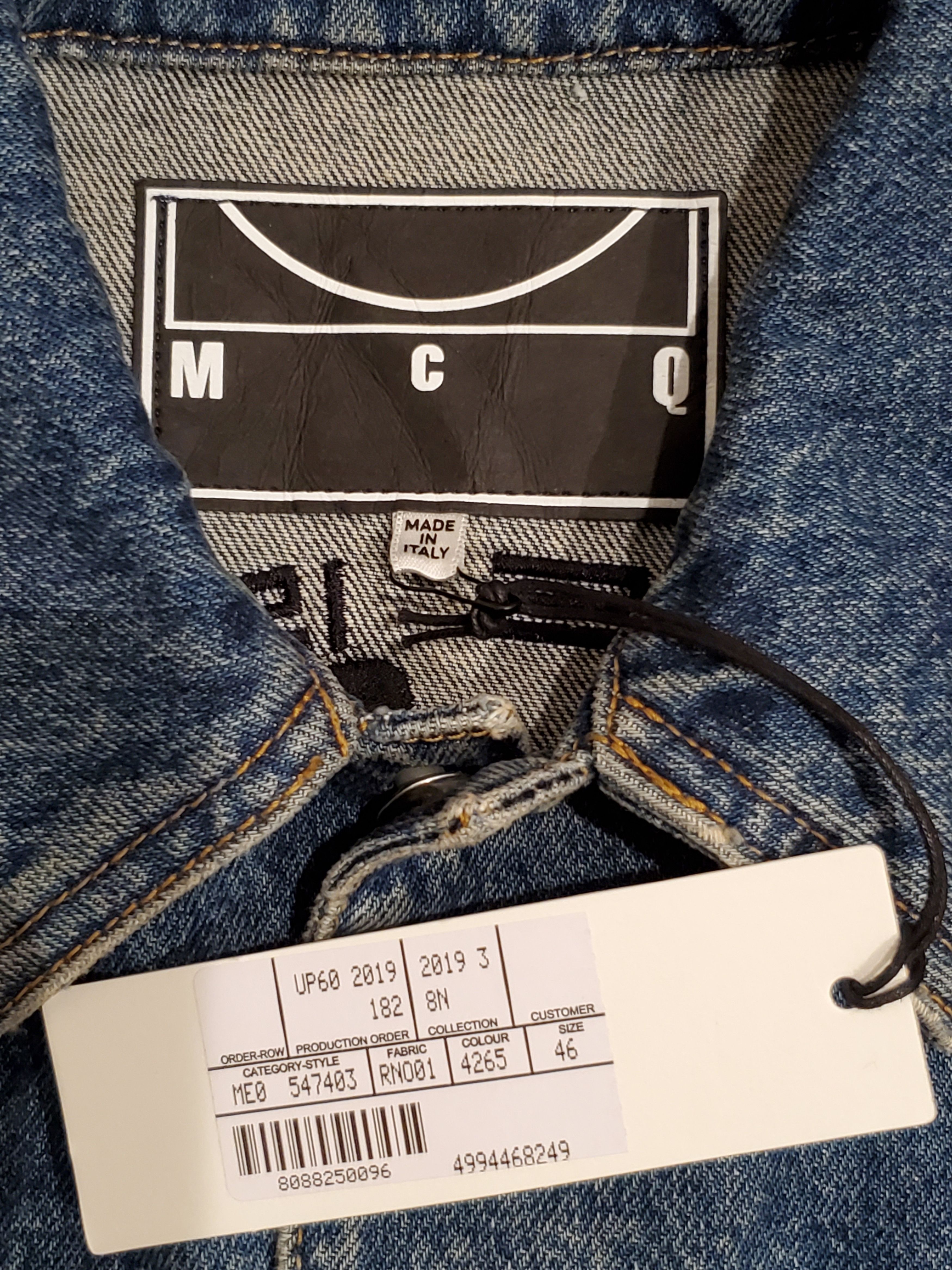 Alexander McQueen Embroidered Stonewashed Trucker Jacket Size US S / EU 44-46 / 1 - 6 Thumbnail
