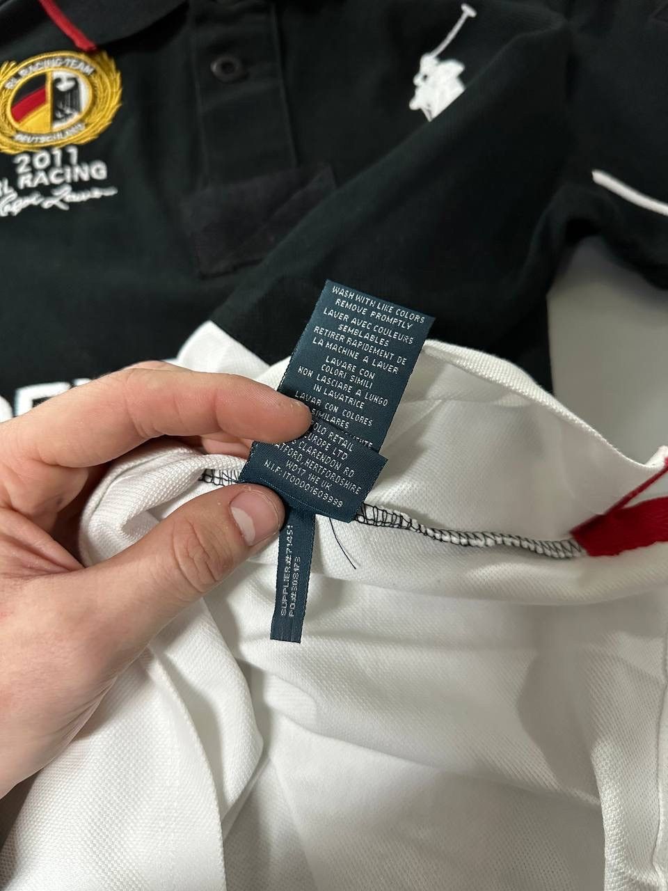 Polo Ralph Lauren × Vintage Vintage Ralph Lauren Deutschland Racing polo Tee Size US S / EU 44-46 / 1 - 8 Thumbnail