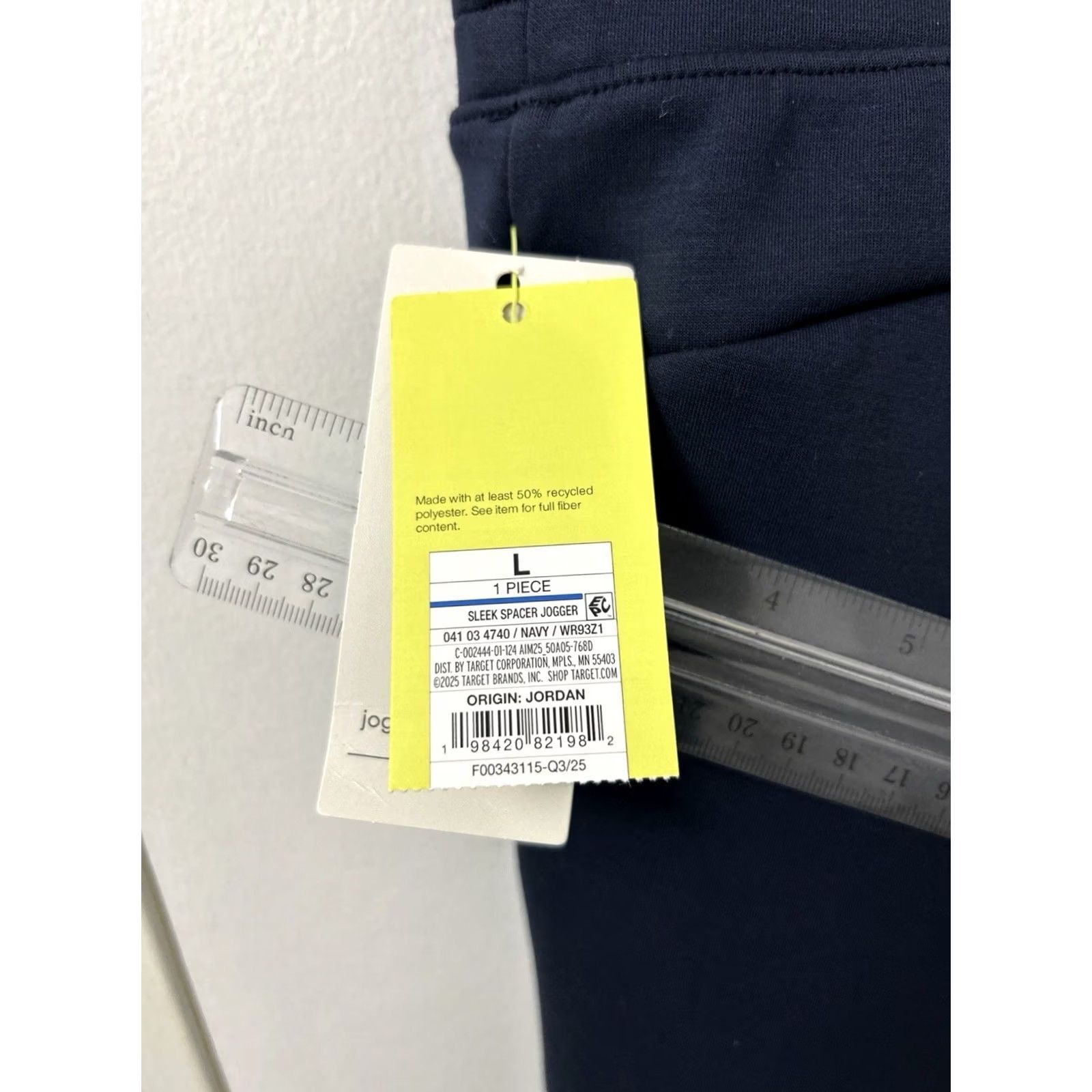 Vintage All in Motion Sleek Spacer Jogger Mens Large Navy Blue Athletic Pants NWT Size US 33 - 6 Thumbnail