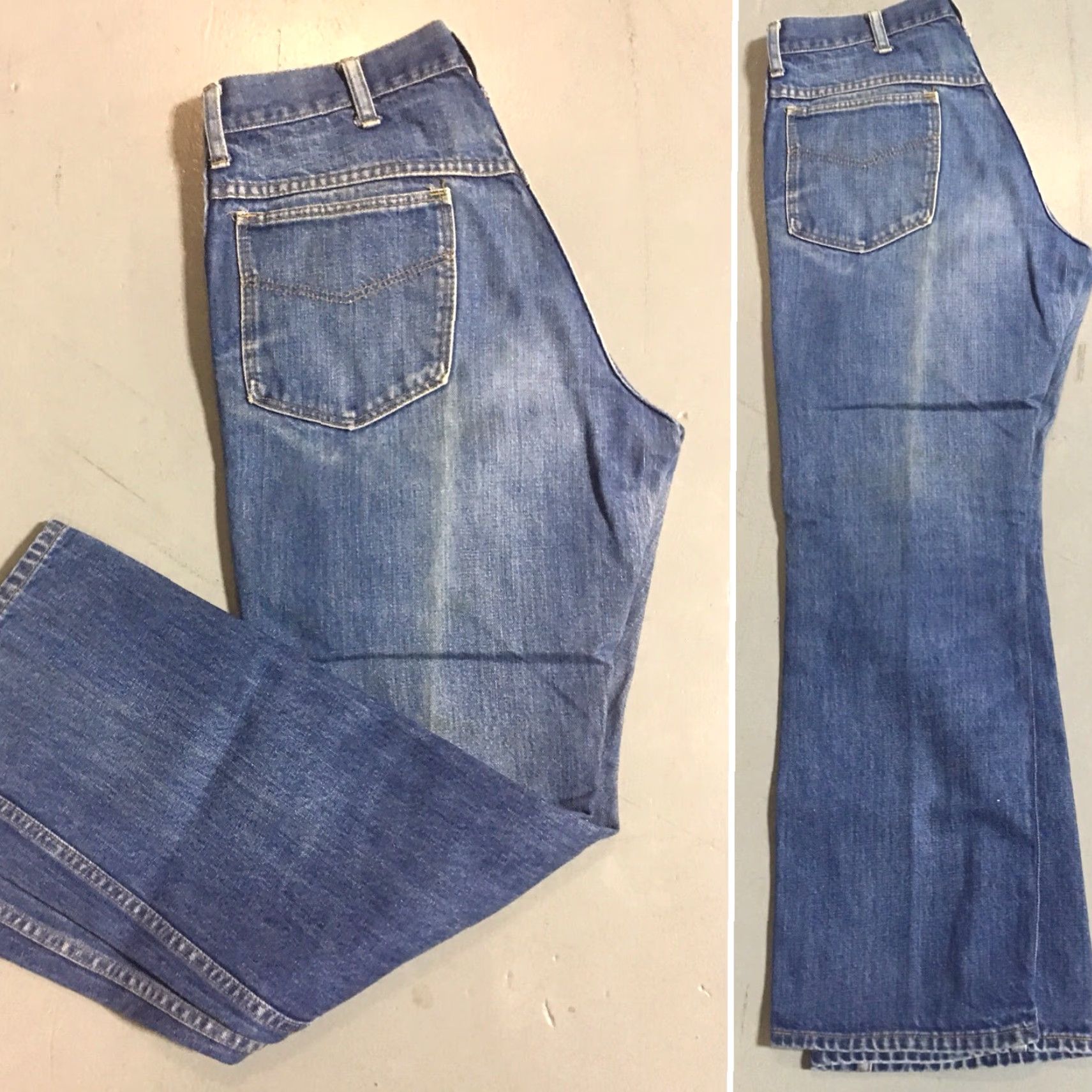 Sears VINTAGE Roebucks Sears Roebuck And Co Size 33 Jeans Denim Blue Waist 32 Inseam 30 Regular Mens Womens Jeans Roebucks Vintage Size US 32 / EU 48 - 2 Thumbnail