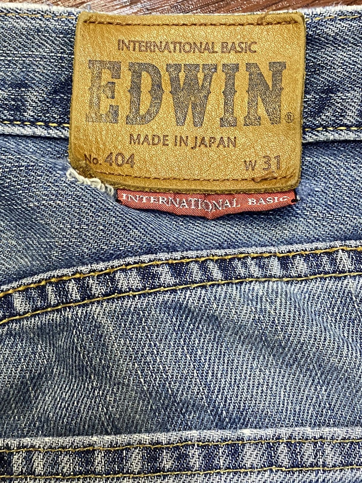 Edwin Vintage Edwin404 Japan Faded Wash Baggy Jeans Size US 34 / EU 50 - 9 Thumbnail