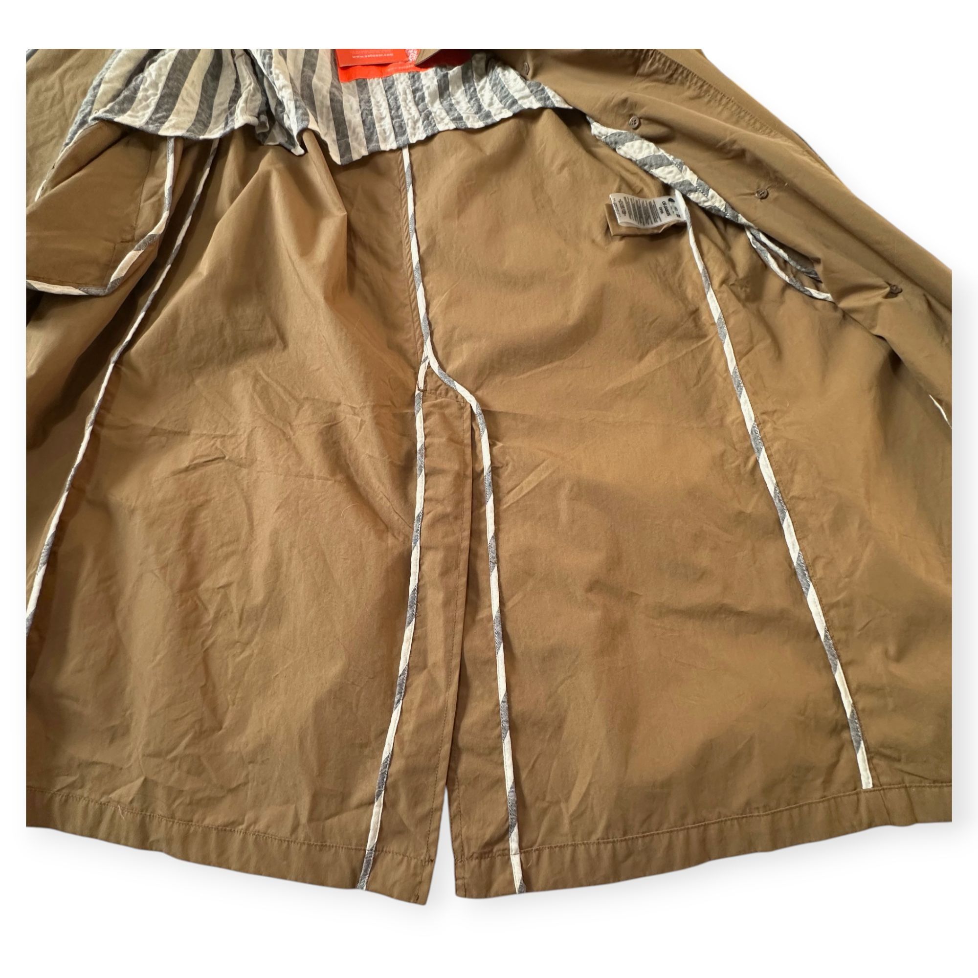 OOF Wear Oof Wear Belted Trench Coat in Tabacco, Size 42 Italy, New w Size M / US 6-8 / IT 42-44 - 9 Thumbnail