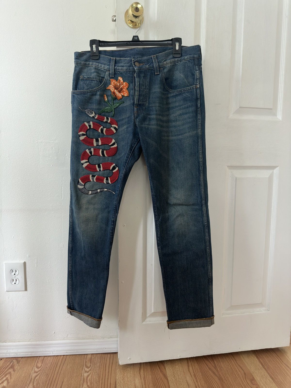 Jeans gucci snake online