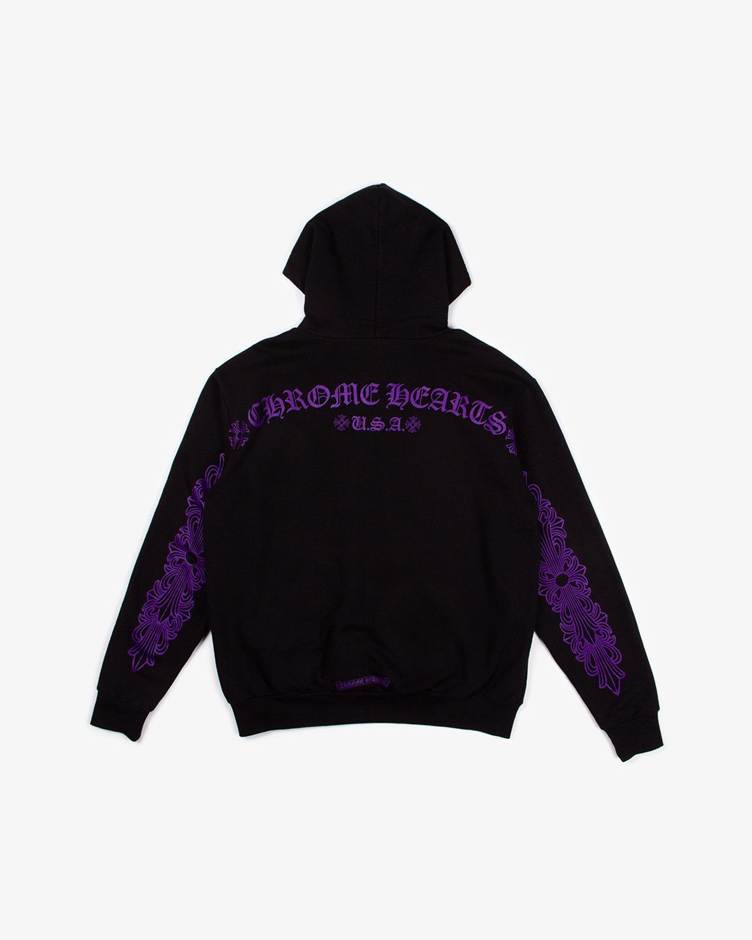 Chrome Hearts CHROME HEARTS PURPLE FRIENDS & FAMILY HOODIE | Grailed