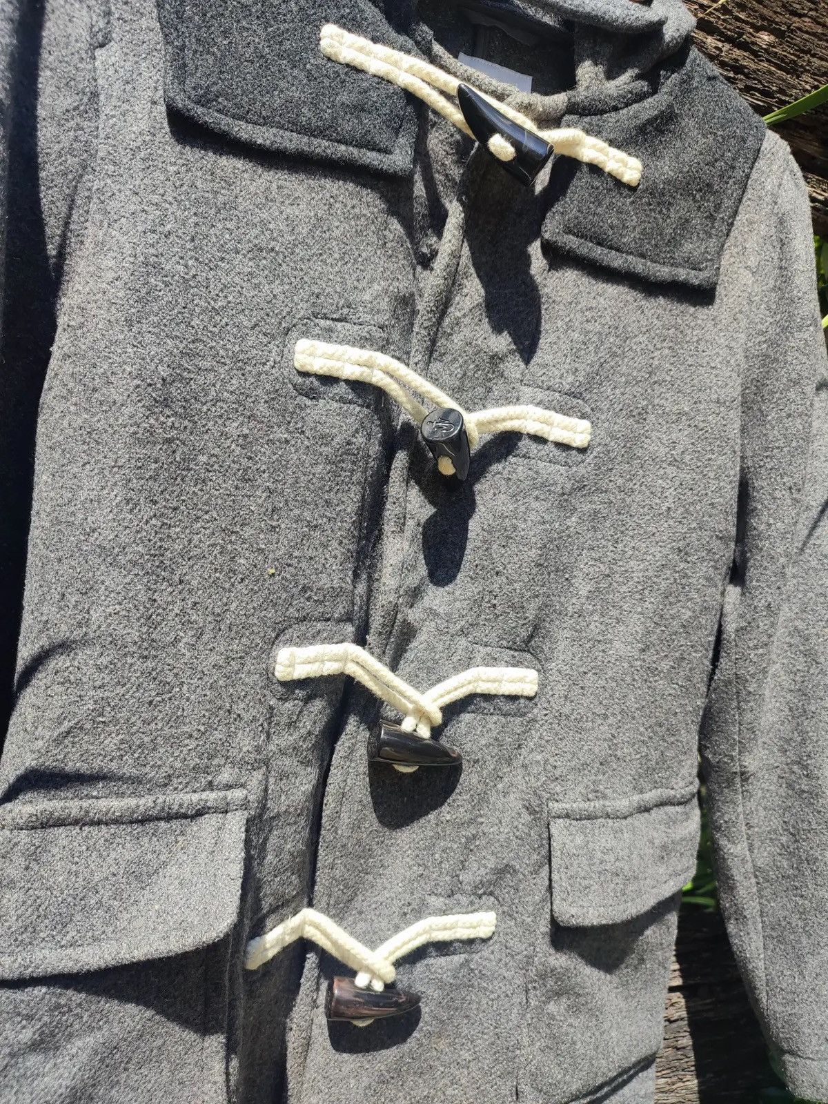JW Anderson × Uniqlo JW Anderson x Uniqlo Grey Wool Blend Duffle Coat Size US S / EU 44-46 / 1 - 3 Thumbnail