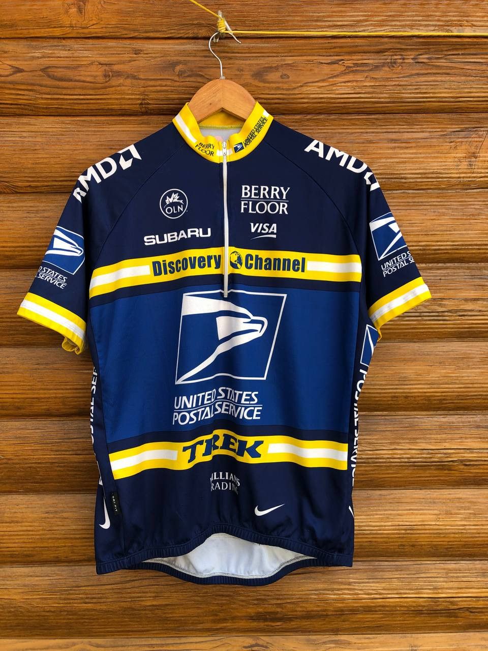 Vintage Nike United States Postal Service USPS Cycling Jersey Rare Size US XL / EU 56 / 4 - 1 Thumbnail