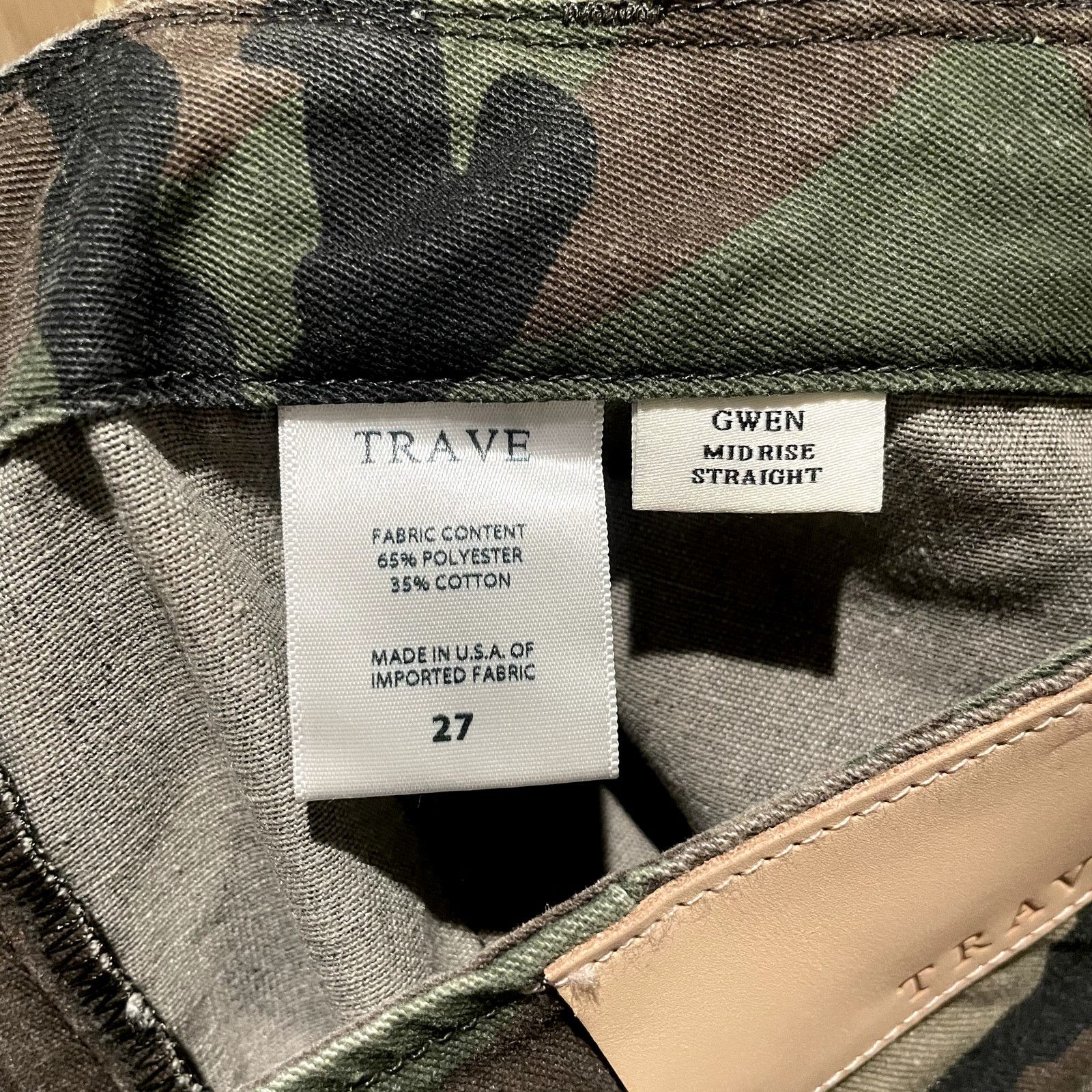 Other NWT Trave $278 Gwen The Big Battle Camo Pants 27 Deadstock Size 27" / US 4 / IT 40 - 9 Thumbnail