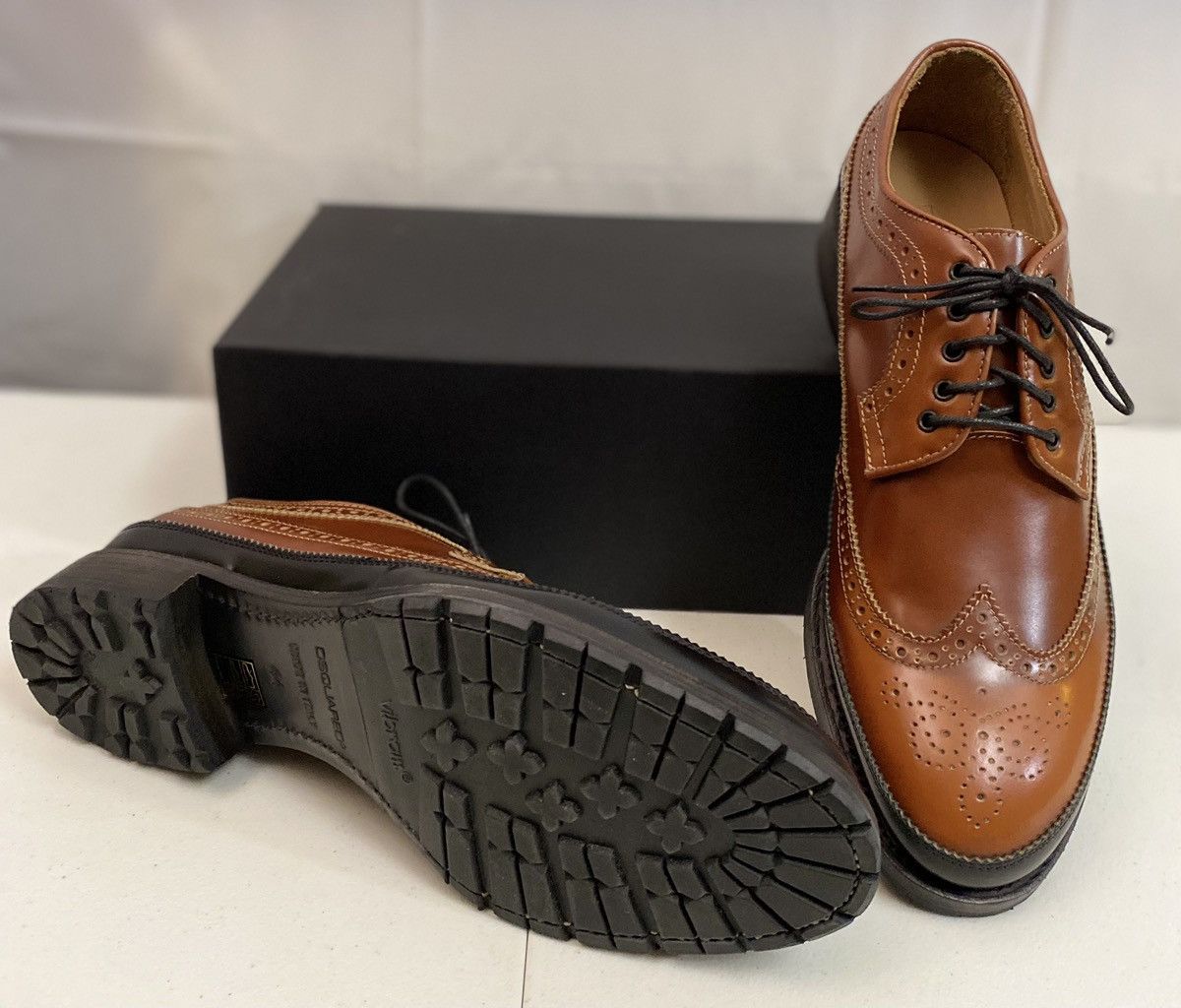 Dsquared2 Dsquared2 🇮🇹 Brown Leather Wingtip Mudguard Brogue 11 NEW Size US 11 / EU 44 - 15 Thumbnail