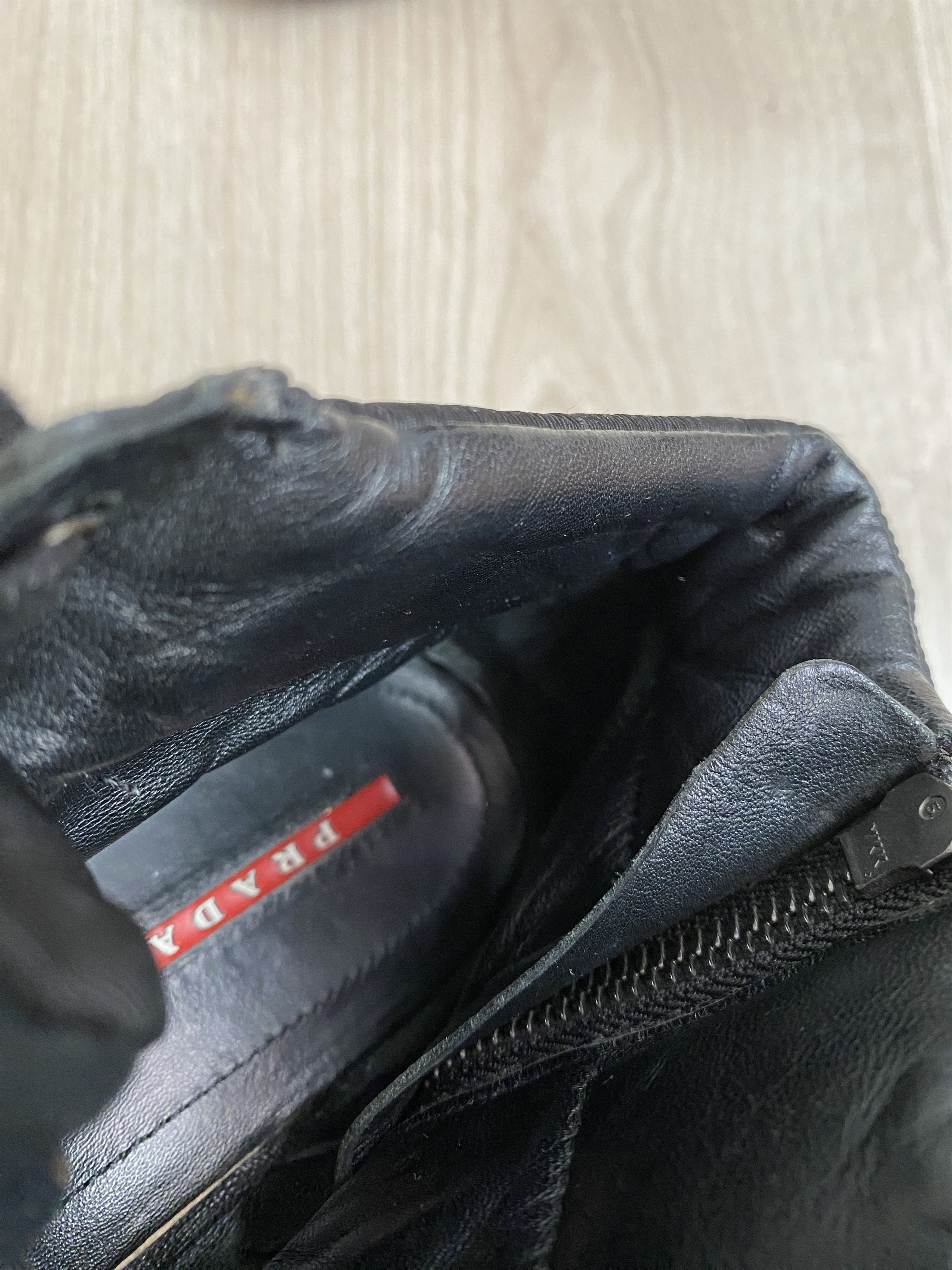 Prada × Vintage Prada high top sneakers soft leather Size US 8 / IT 38 - 10 Thumbnail