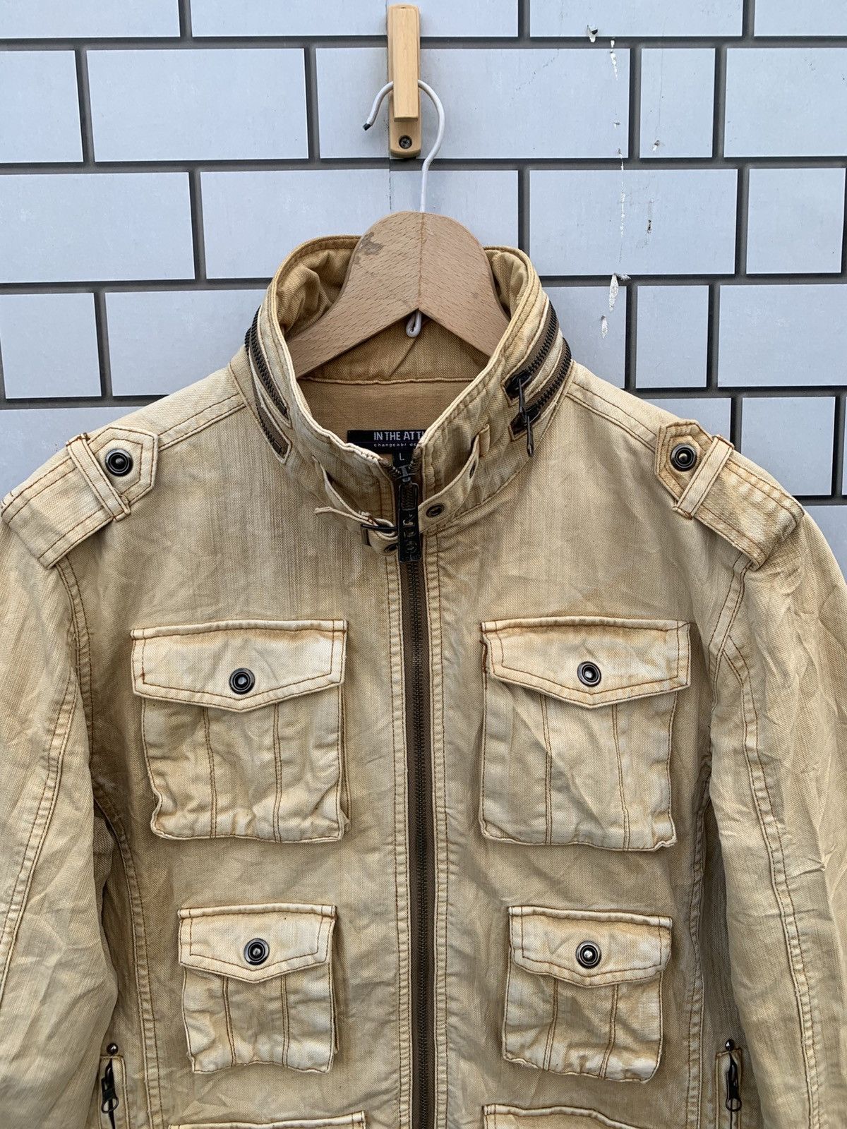 In The Attic Japanese Brand in tha attic Multic Pocket Distressed Jacket Size US L / EU 52-54 / 3 - 5 Thumbnail