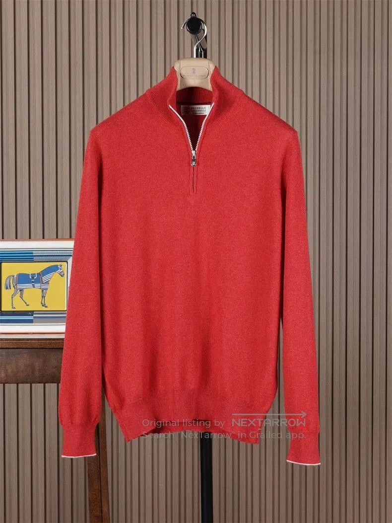 Brunello Cucinelli Brunello Cucinelli Men's Cashmere Sweater. Size US S / EU 44-46 / 1 - 1 Thumbnail