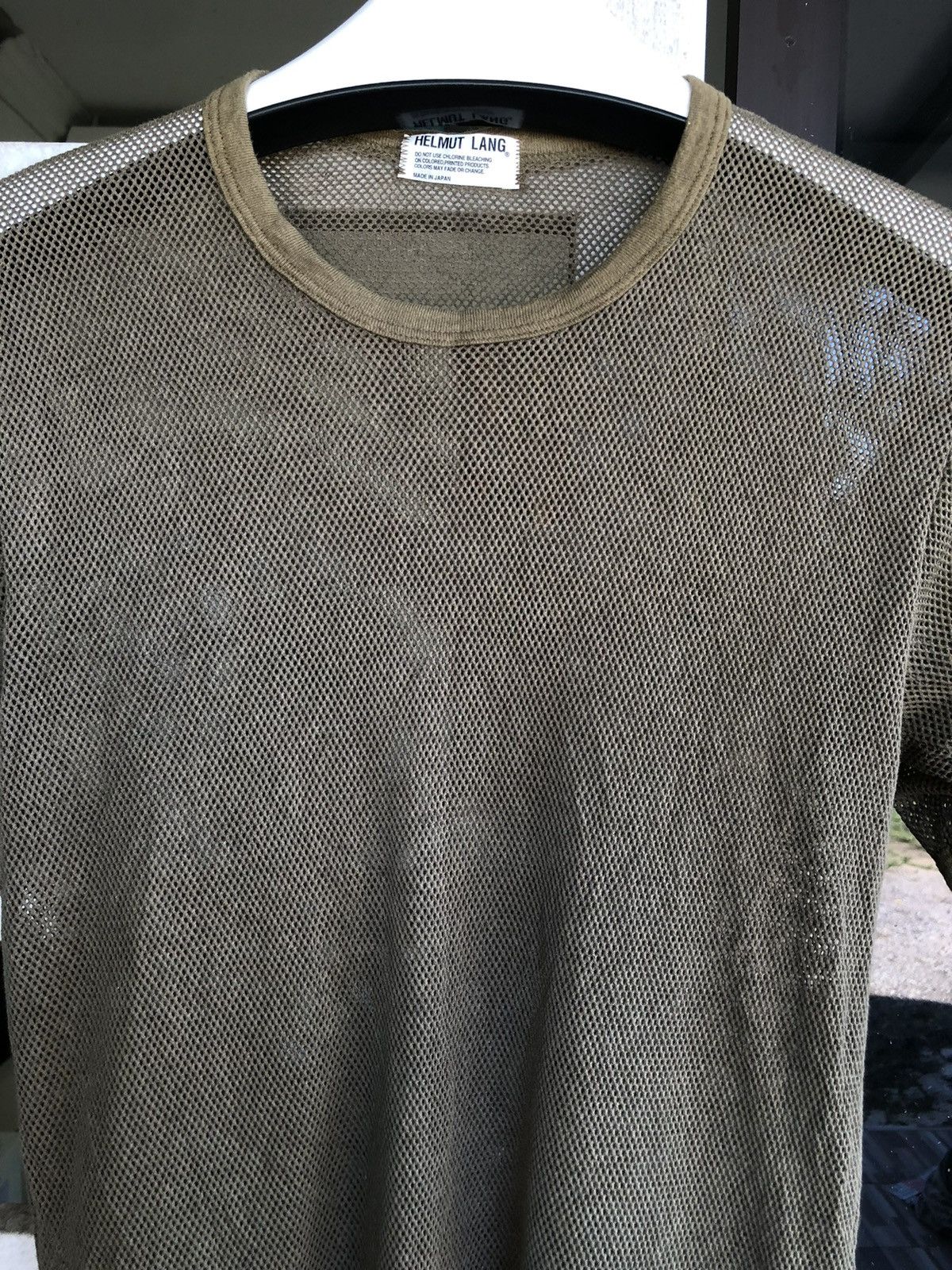 Helmut Lang × Vintage Vintage Helmut Lang mesh stretchy Tshirt Size US M / EU 48-50 / 2 - 2 Thumbnail