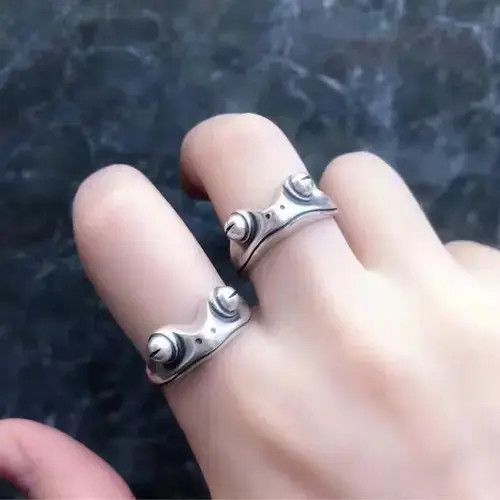 Jewelry Frog ring adjustable ring Size ONE SIZE - 3 Thumbnail