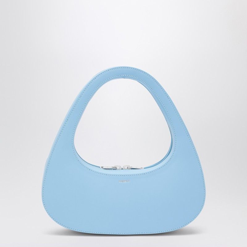 Coperni Micro Baguette Swipe Bag Light Blue Leather, Women's
