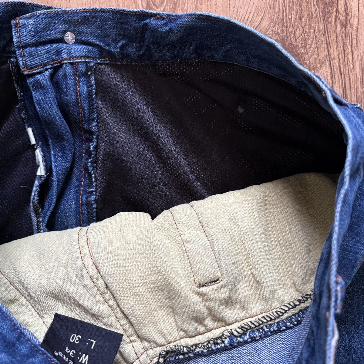 Other Sliders Blue Double Knee jeans with kevlar lining for bikers Size US 34 / EU 50 - 6 Thumbnail