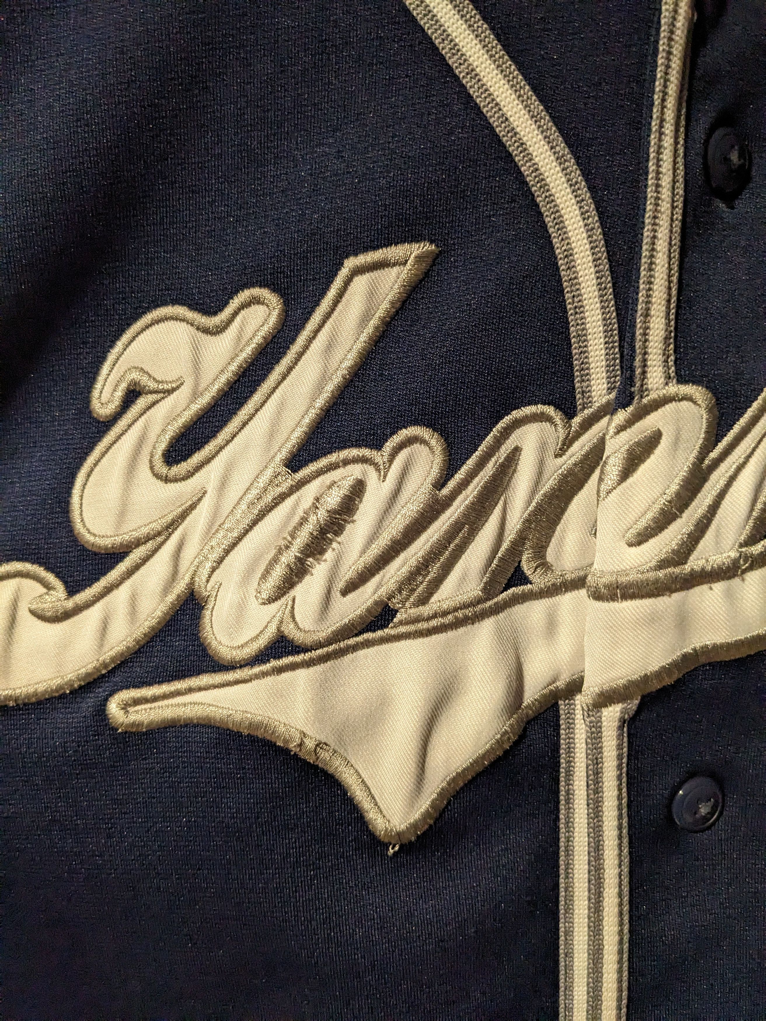 MLB × New York Yankees × Vintage Vintage 90s New York Yankees MLB Baseball Blue Large Jersey Size US L / EU 52-54 / 3 - 3 Thumbnail