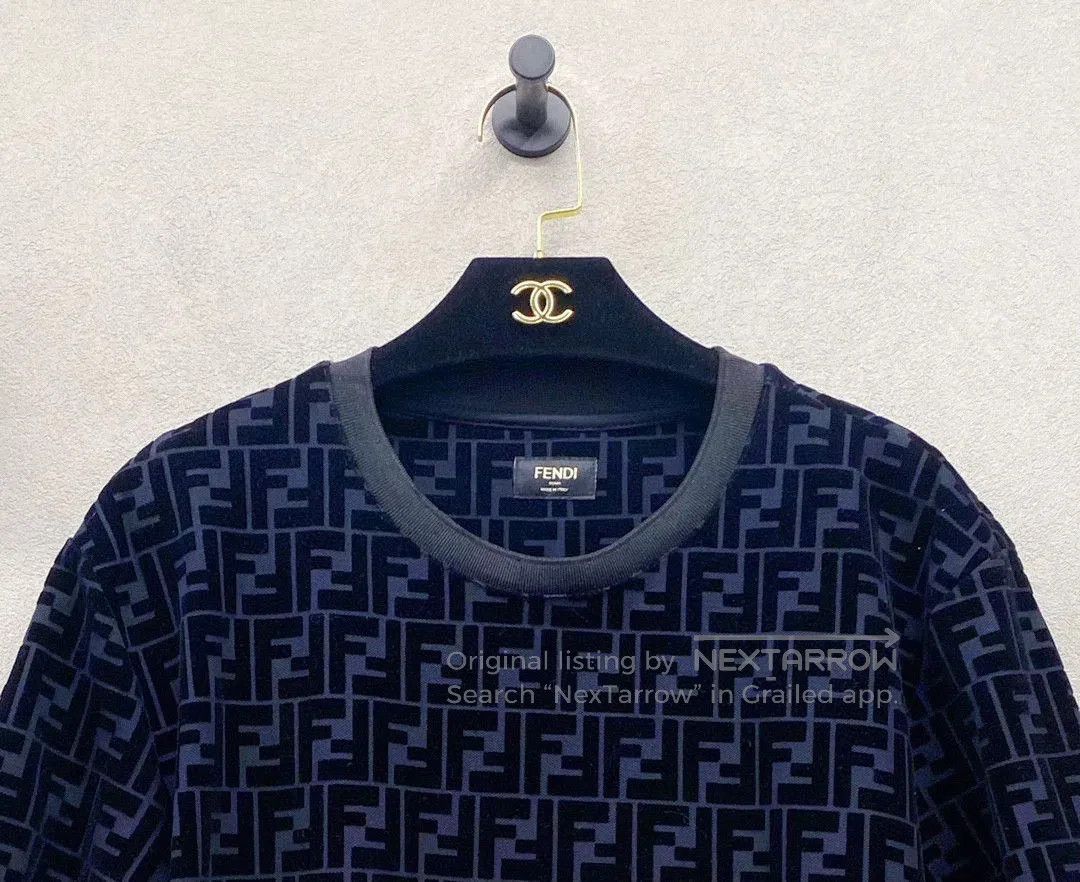 Fendi Fendi Black FF Logo Print Short Sleeve. Size US L / EU 52-54 / 3 - 5 Thumbnail