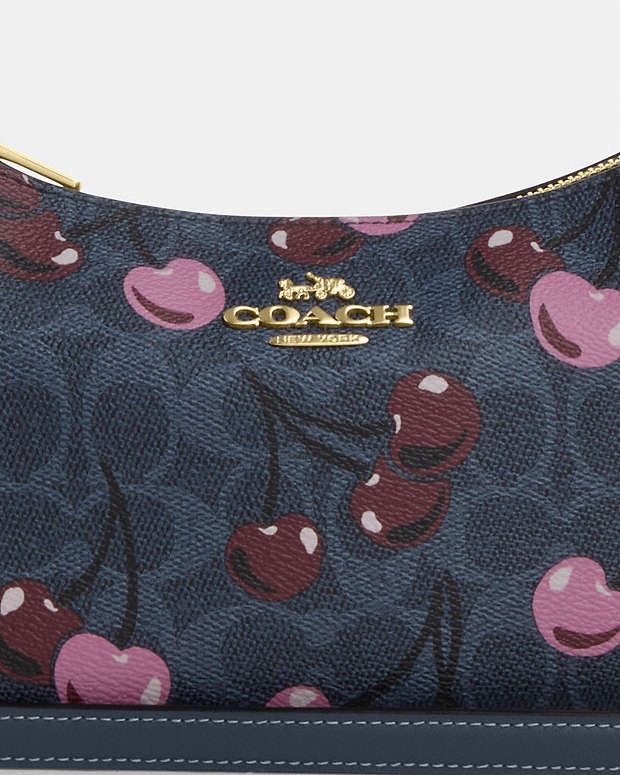 Coach Coach Teri Shoulder Bag In Signature With Cherry Print nim Size ONE SIZE - 4 Thumbnail