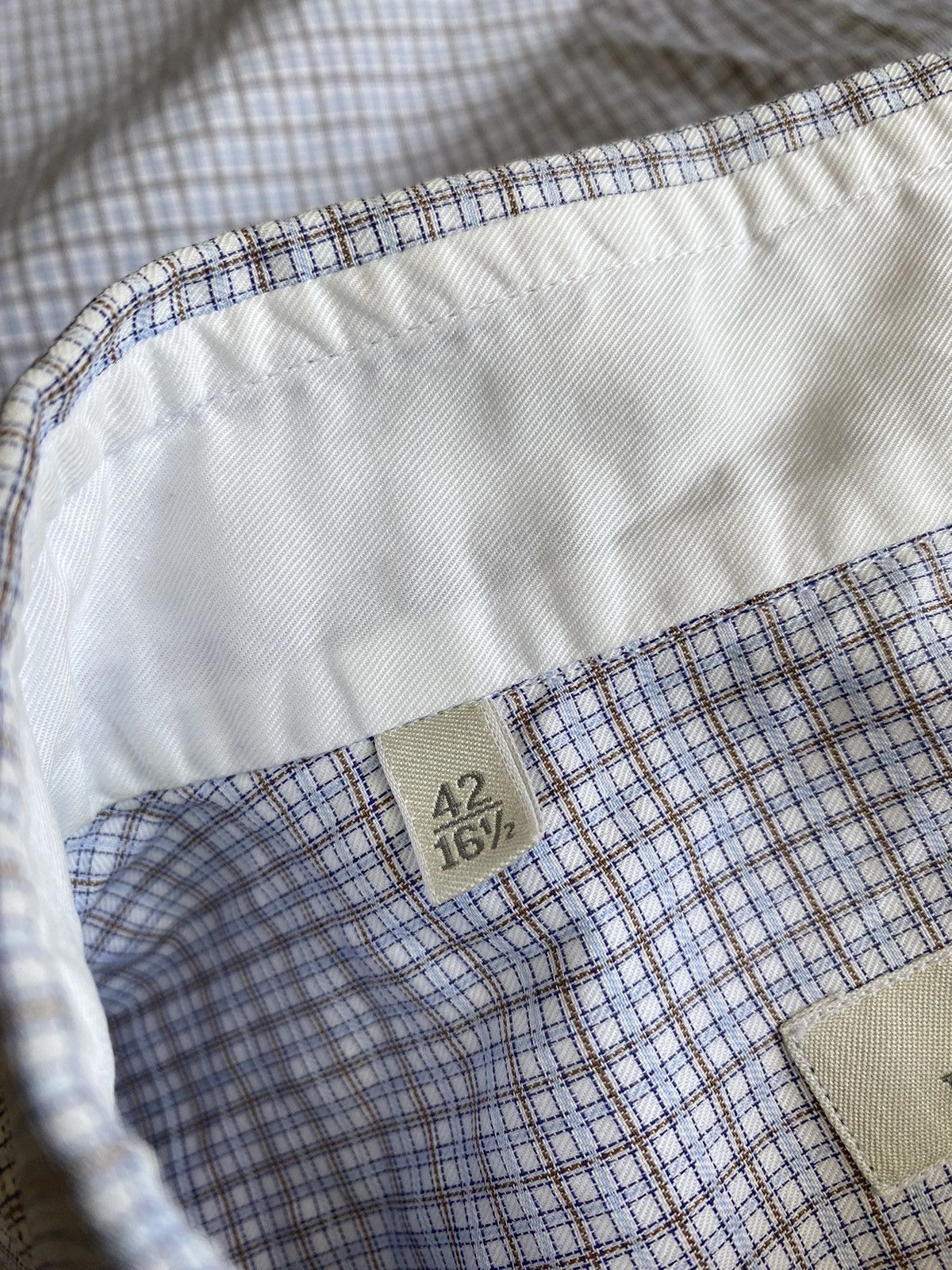 Ermenegildo Zegna Ermenegildo Zegna check shirt Size US L / EU 52-54 / 3 - 6 Thumbnail