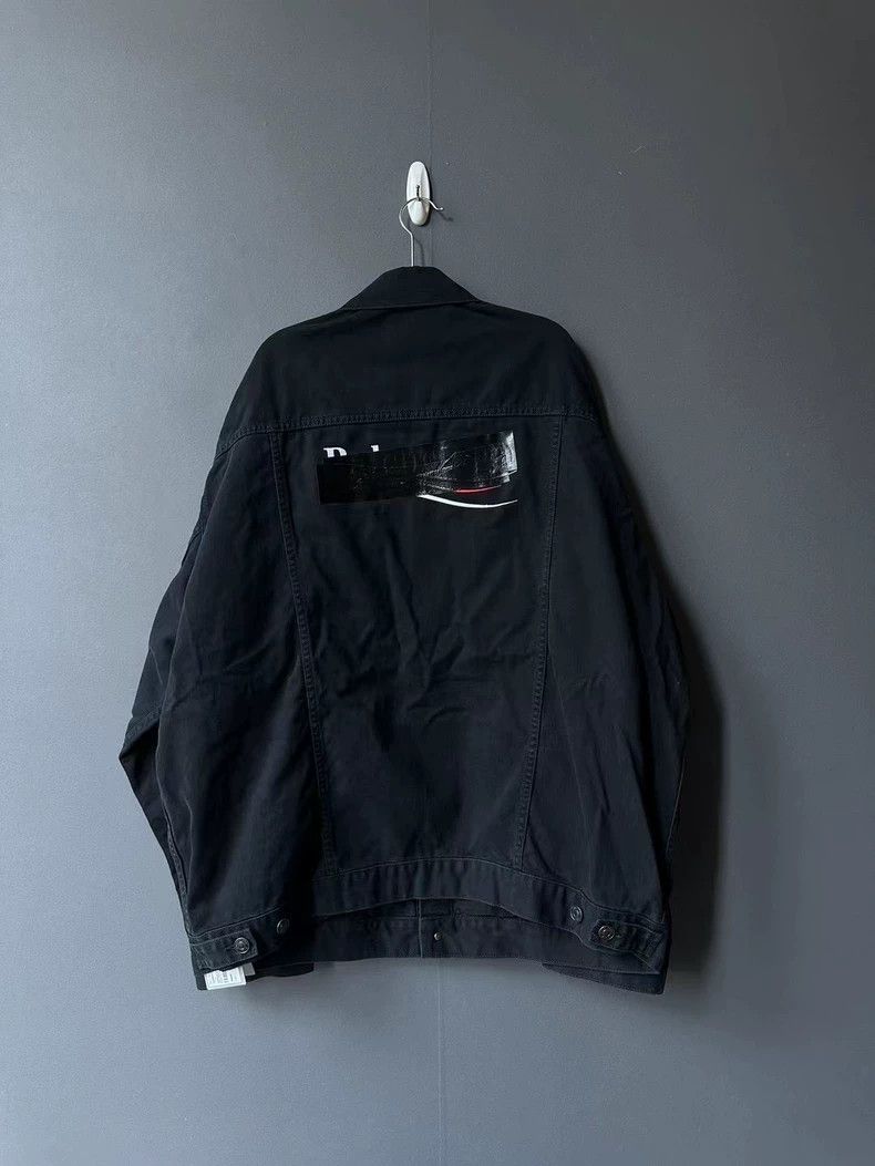 Balenciaga Balenciaga size 2 Duct Tape Coke Denim Jacket Size US S / EU 44-46 / 1 - 1 Thumbnail