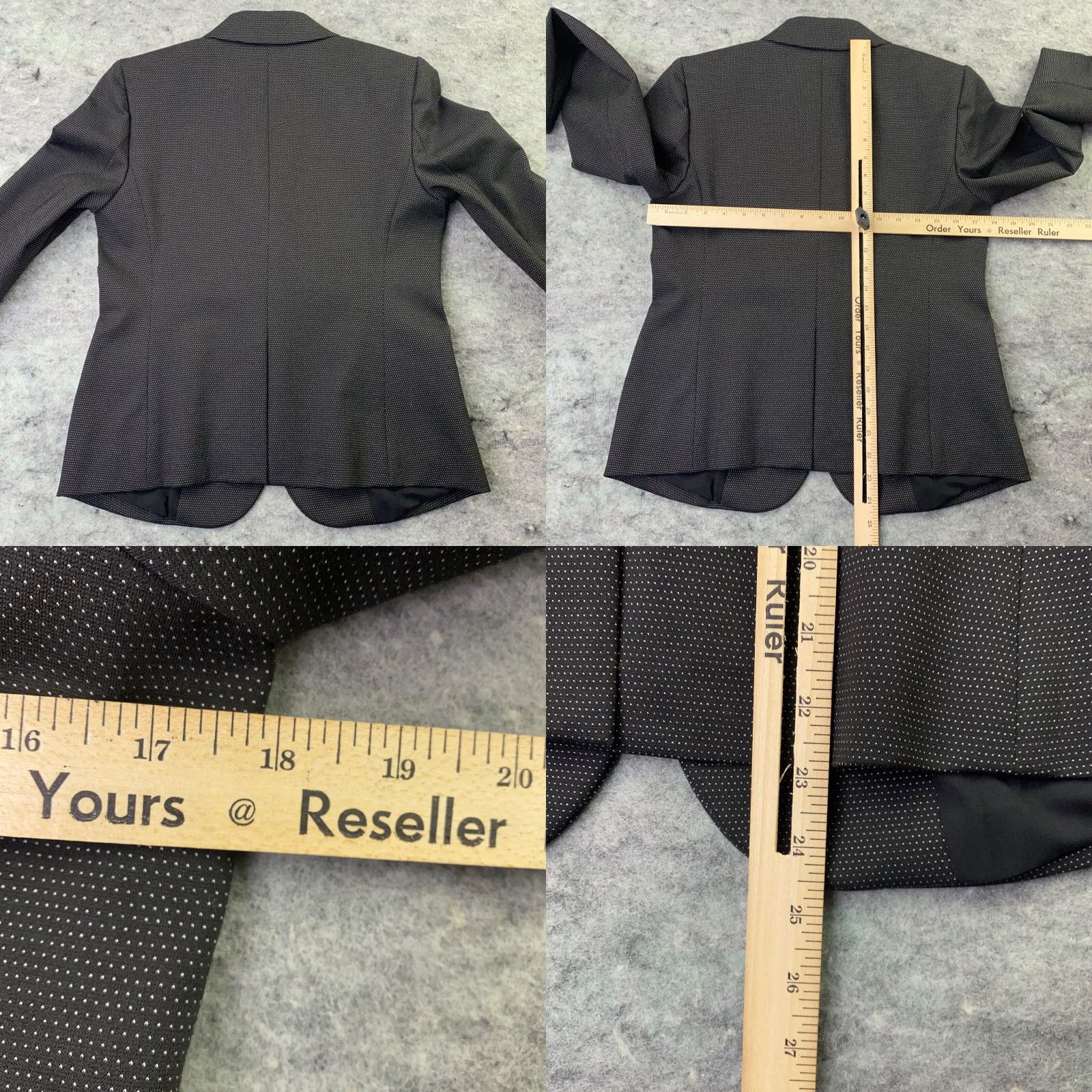 Ann Taylor Ann Taylor Womens Blazer Size 6 Gray Twill Single Button Stretch Lined Size M / US 6-8 / IT 42-44 - 9 Thumbnail