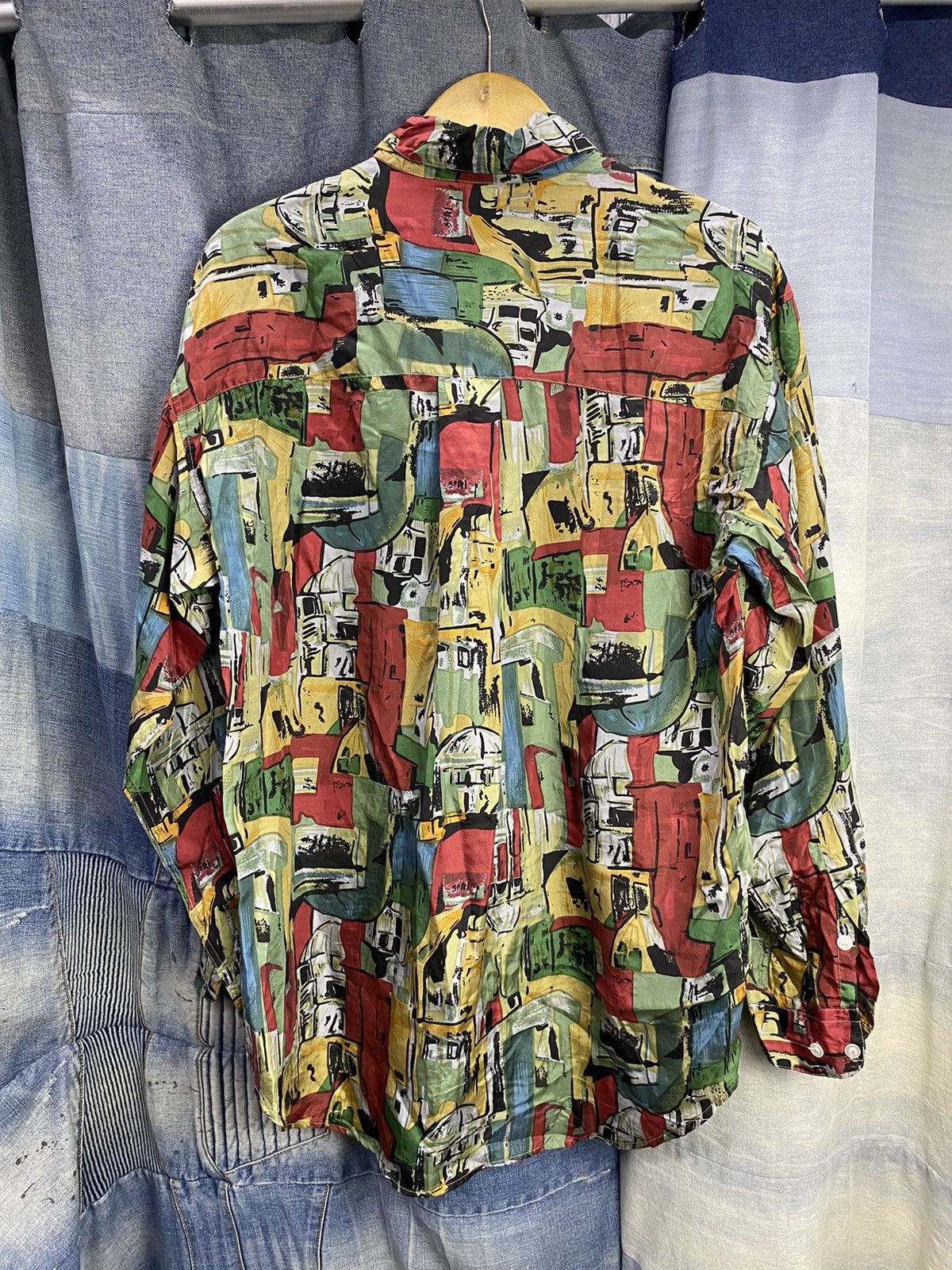 Designer × Vintage Vintage silk shirt st Andrews Size US L / EU 52-54 / 3 - 6 Thumbnail