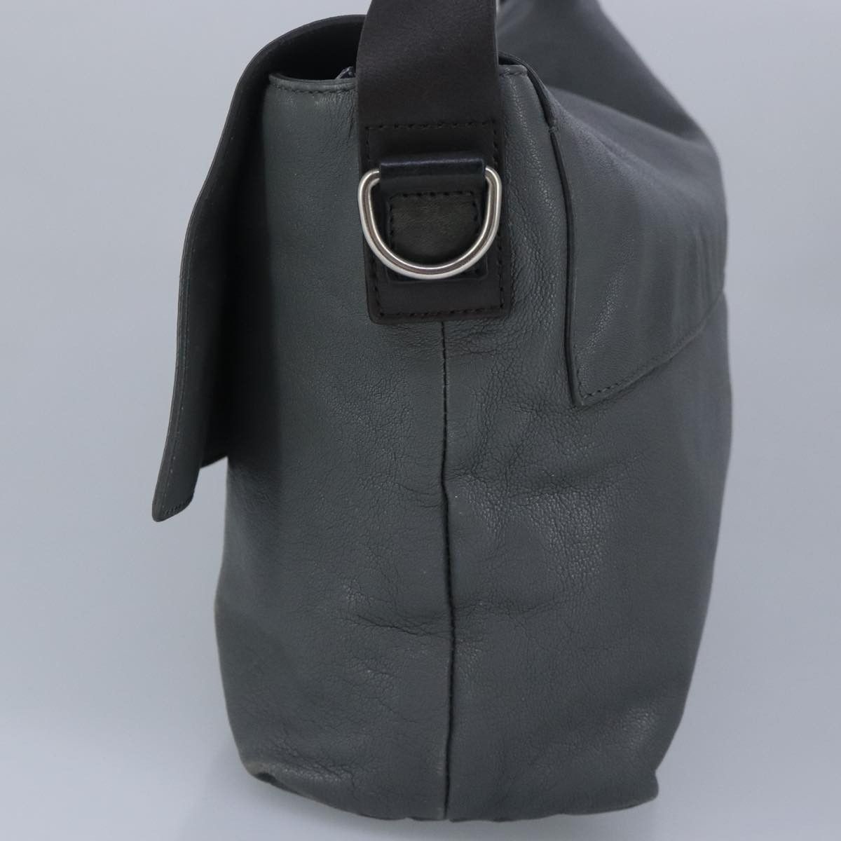 Celine CELINE Shoulder Bag Leather Gray Size ONE SIZE - 4 Thumbnail
