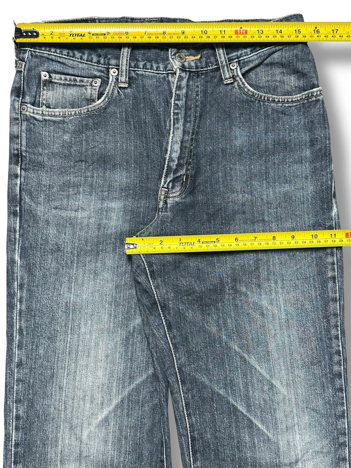 Edwin Rare Edwin Vintage Orange Tab Straight Loose and Faded Wash Size US 31 - 15 Thumbnail