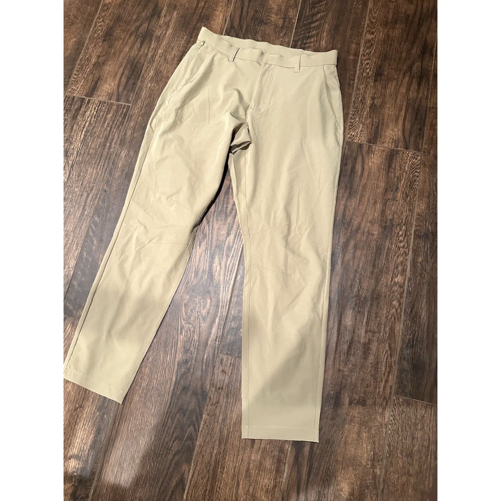 Fabletics NWT Fabletics The Only Pant Beige 31x30 Men's Regular Pocket Breathable Moisture Wicking Stretch Size US 31 - 2 Thumbnail