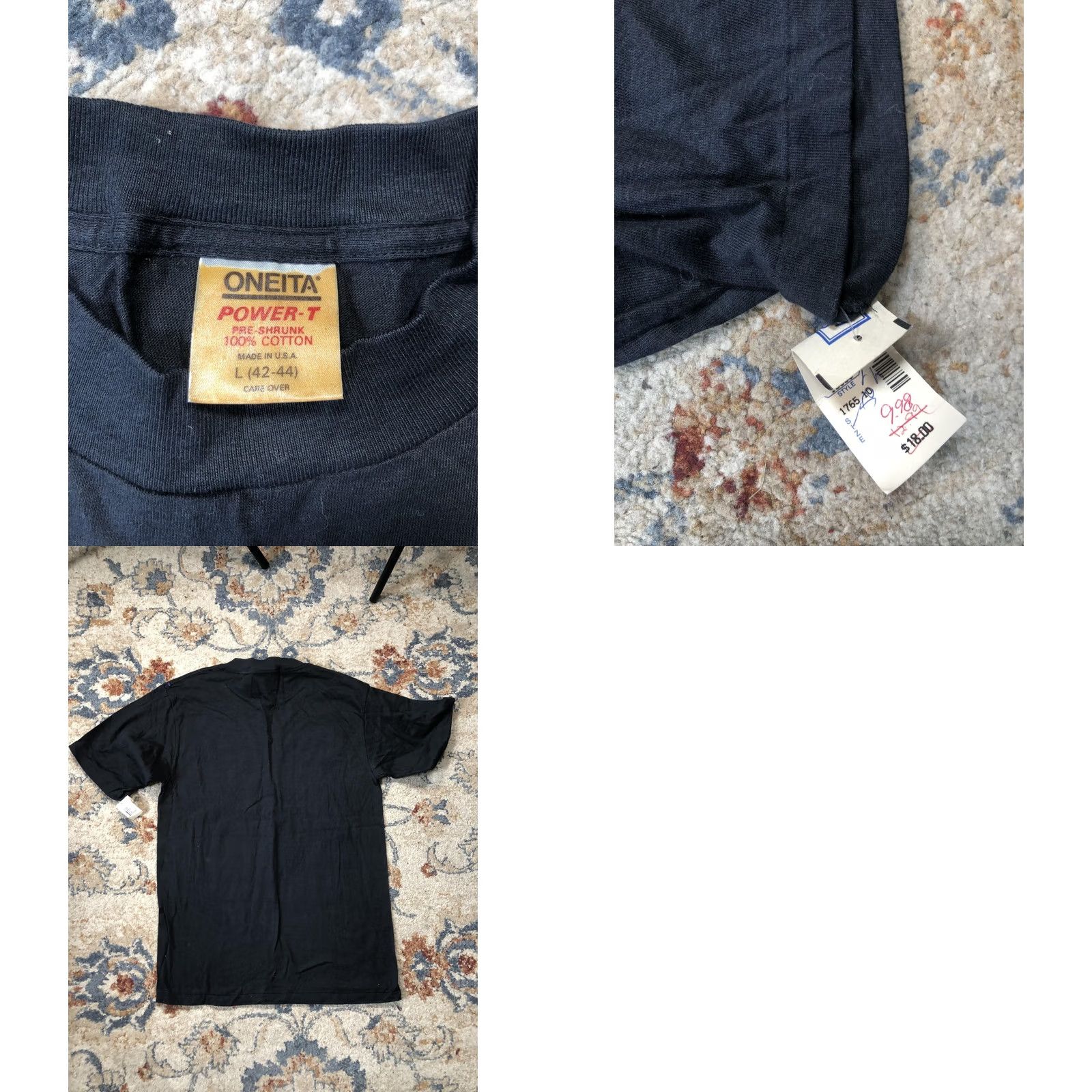 Vintage VINTAGE Desert Buddies Shirt Mens Large Black Oneita Power-T Funny Graphic 1989 90s Size US L / EU 52-54 / 3 - 8 Thumbnail