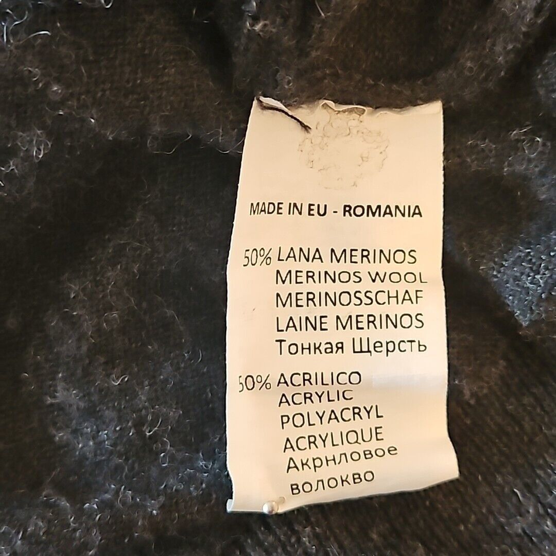 Vintage Codice Ski Sweater Men M EUR 50 Charcoal Merino Wool Blend L Size US M / EU 48-50 / 2 - 7 Thumbnail