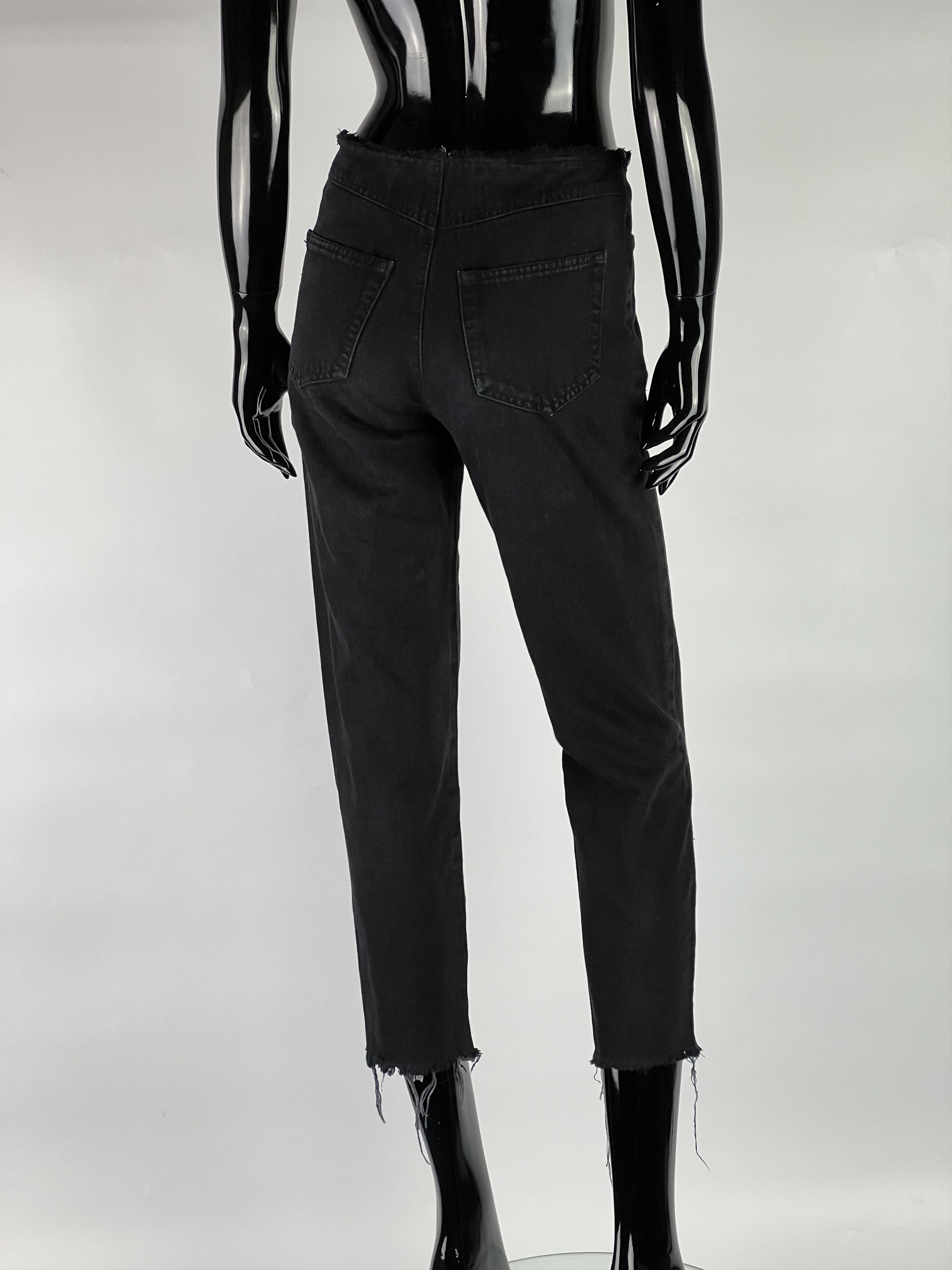 Marques'Almeida Marques Almeida Distressed Cropped Jeans Gray Size 0/XS Size 25" / US 0 / IT 36 - 3 Thumbnail