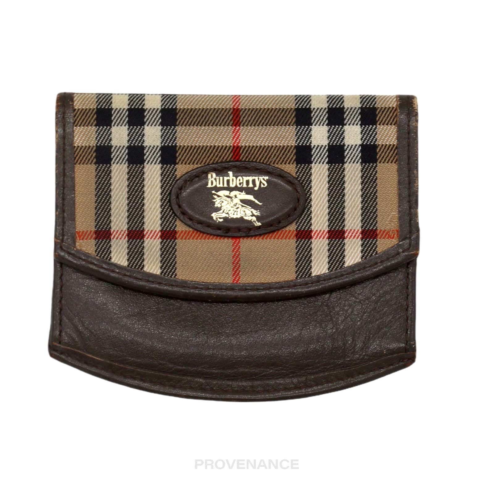 Burberry 🔴 Burberry Snap Coin Wallet - Nova Check Size ONE SIZE - 1 Thumbnail