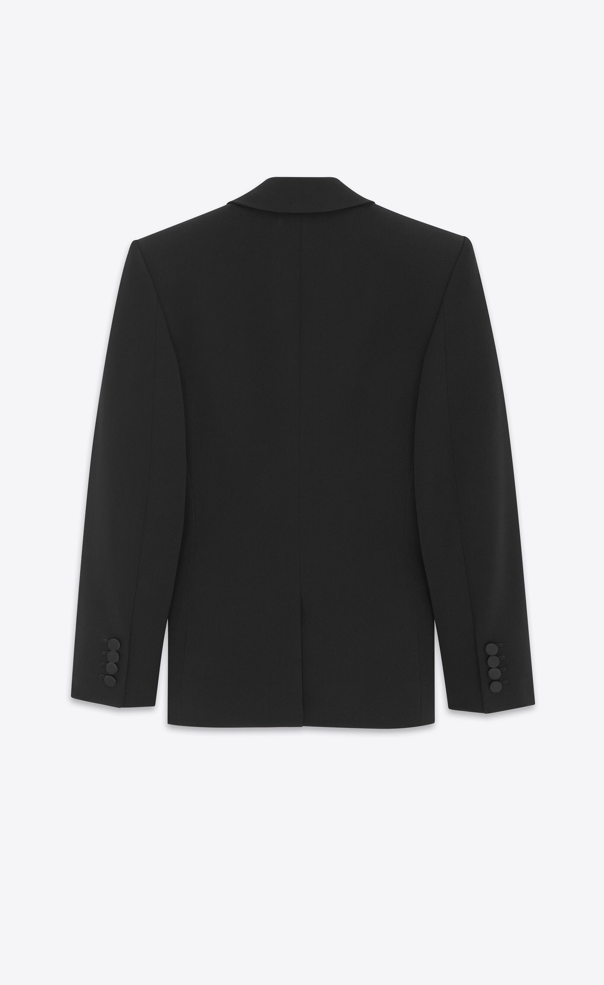 Saint Laurent Paris o1tp1o0125 Oversized Tuxedo Jacket in Black Size XL / US 12-14 / IT 48-50 - 2 Thumbnail
