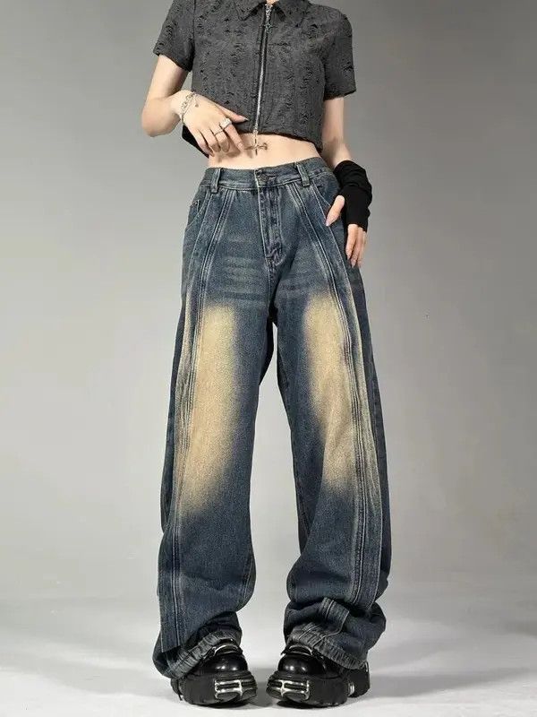 Jean Washed Retro Jeans Size 32" / US 10 / IT 46 - 1 Thumbnail