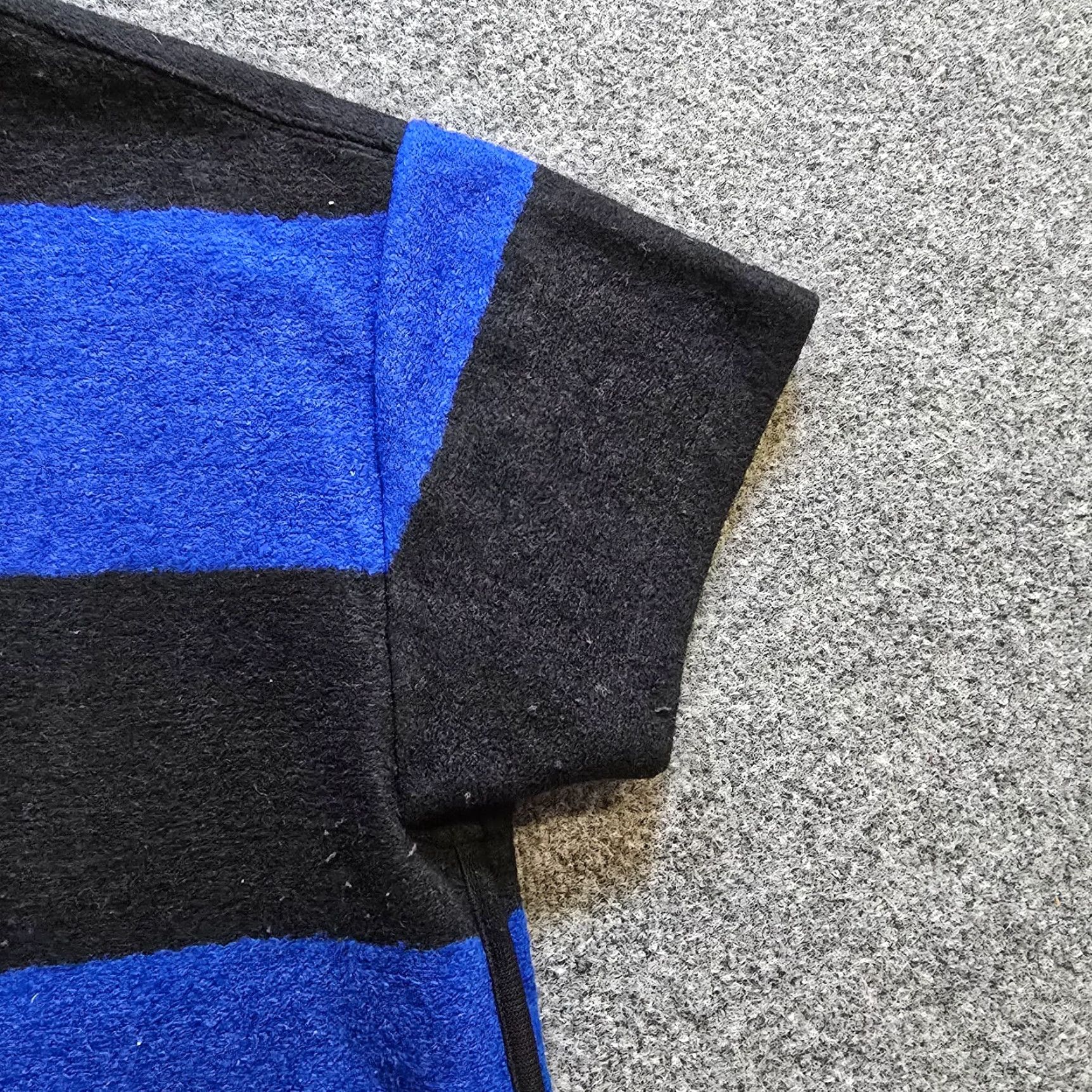 Madewell Madewell Sweater Top Shirt Womens Size Large Blue Black Stripe Wool Blend Boxy Casual Size L / US 10 / IT 46 - 4 Thumbnail