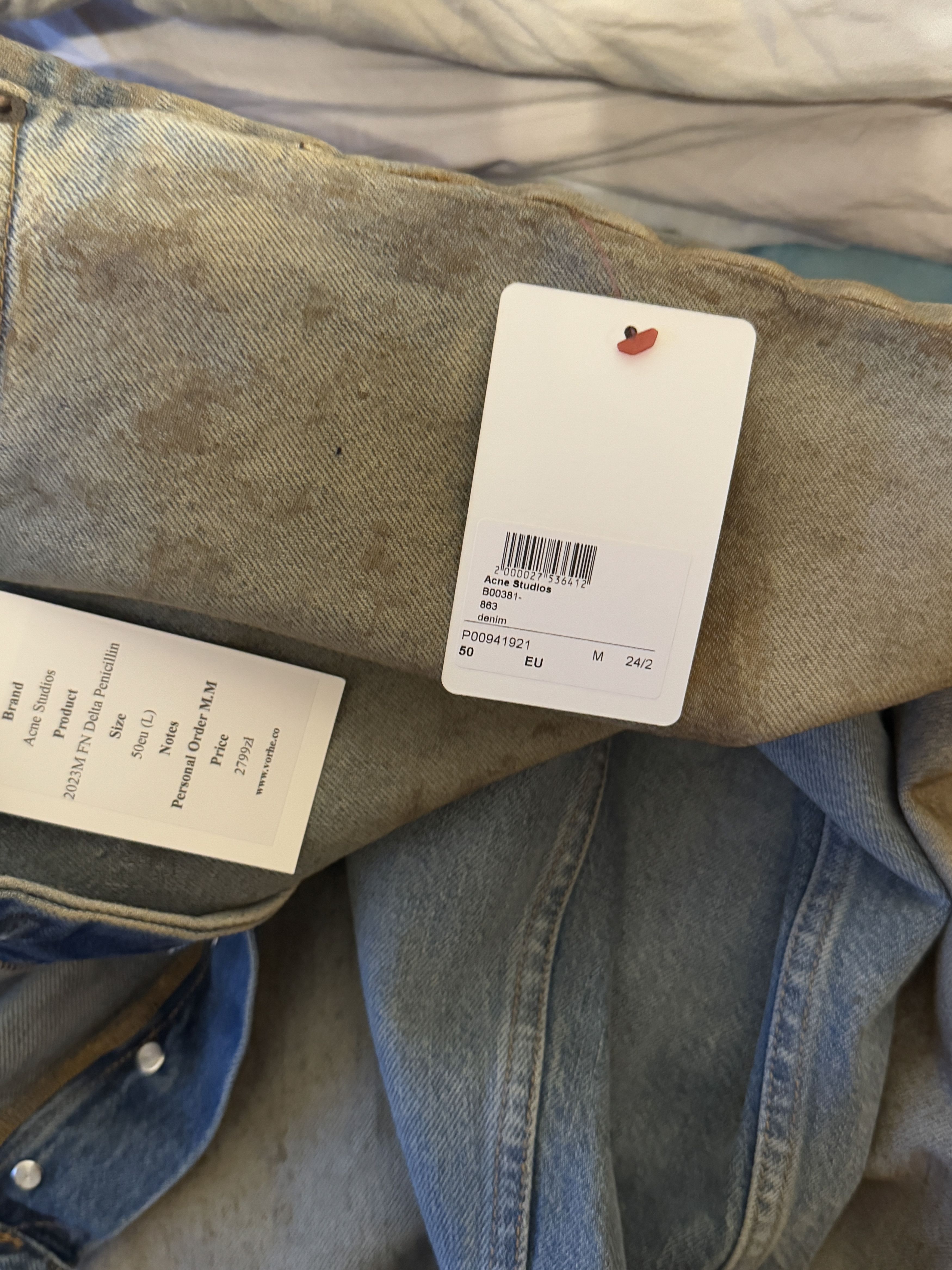 Acne Studios Acne Studios 2023 FN Penicillin Denim EUR 50 (Brand New) Size US 34 / EU 50 - 7 Thumbnail