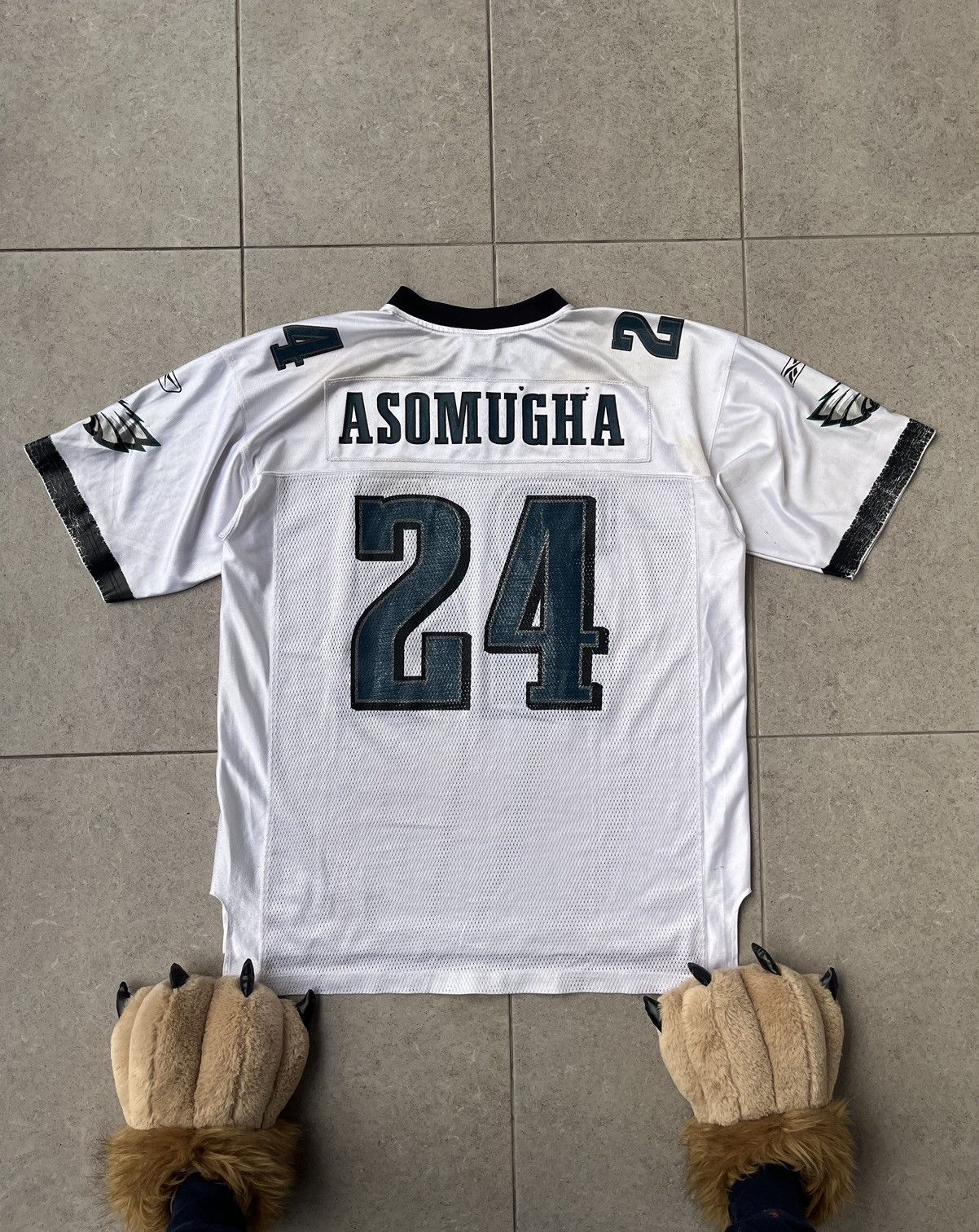 NFL × Vintage Asomugha #24 Philadelphia Eagles Stitched Jersey Size US XL / EU 56 / 4 - 2 Thumbnail