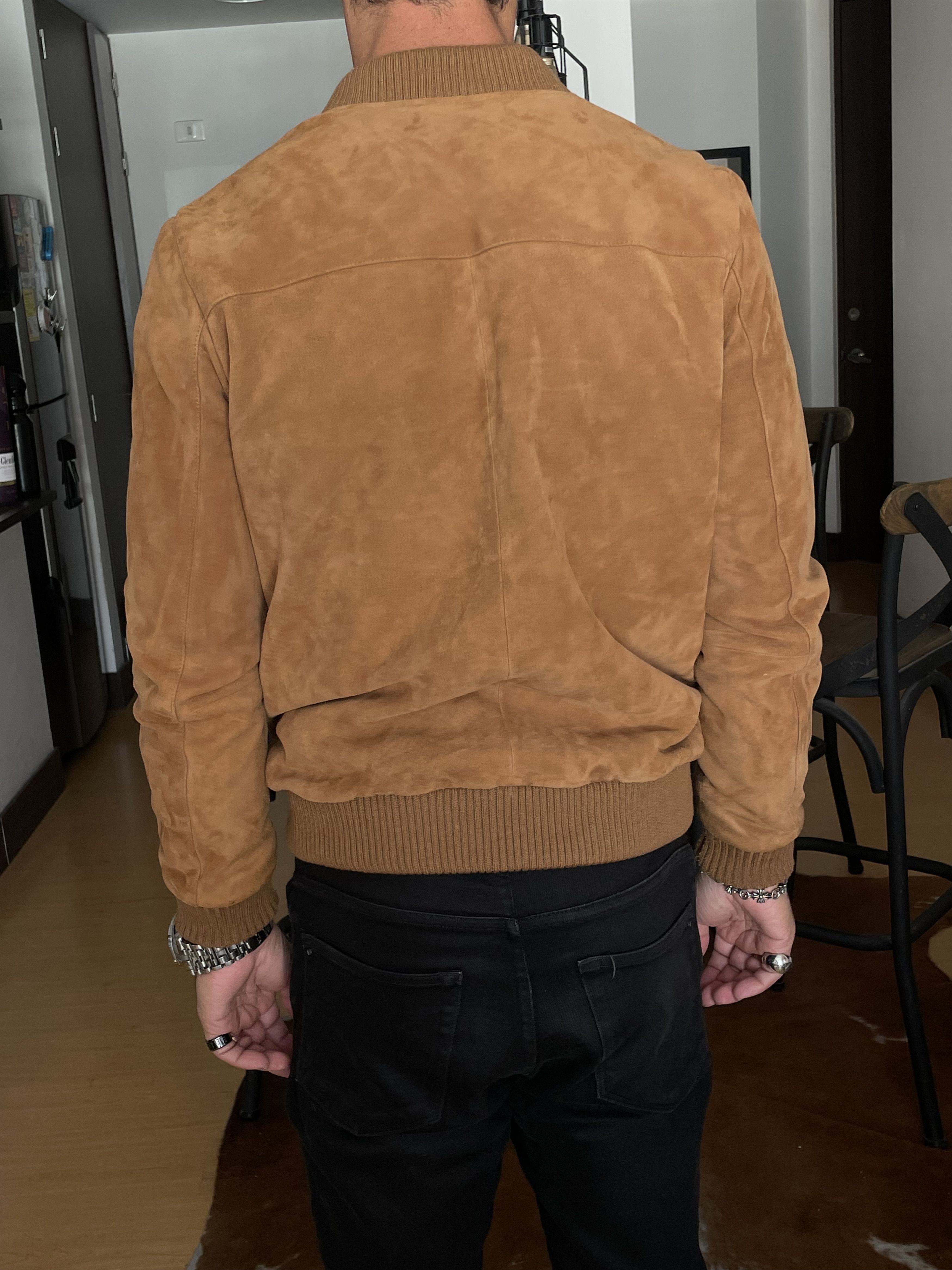 Sandro JOHN VARVATOS Jacket Leather Suede Bomber SANDRO Size US S / EU 44-46 / 1 - 10 Thumbnail