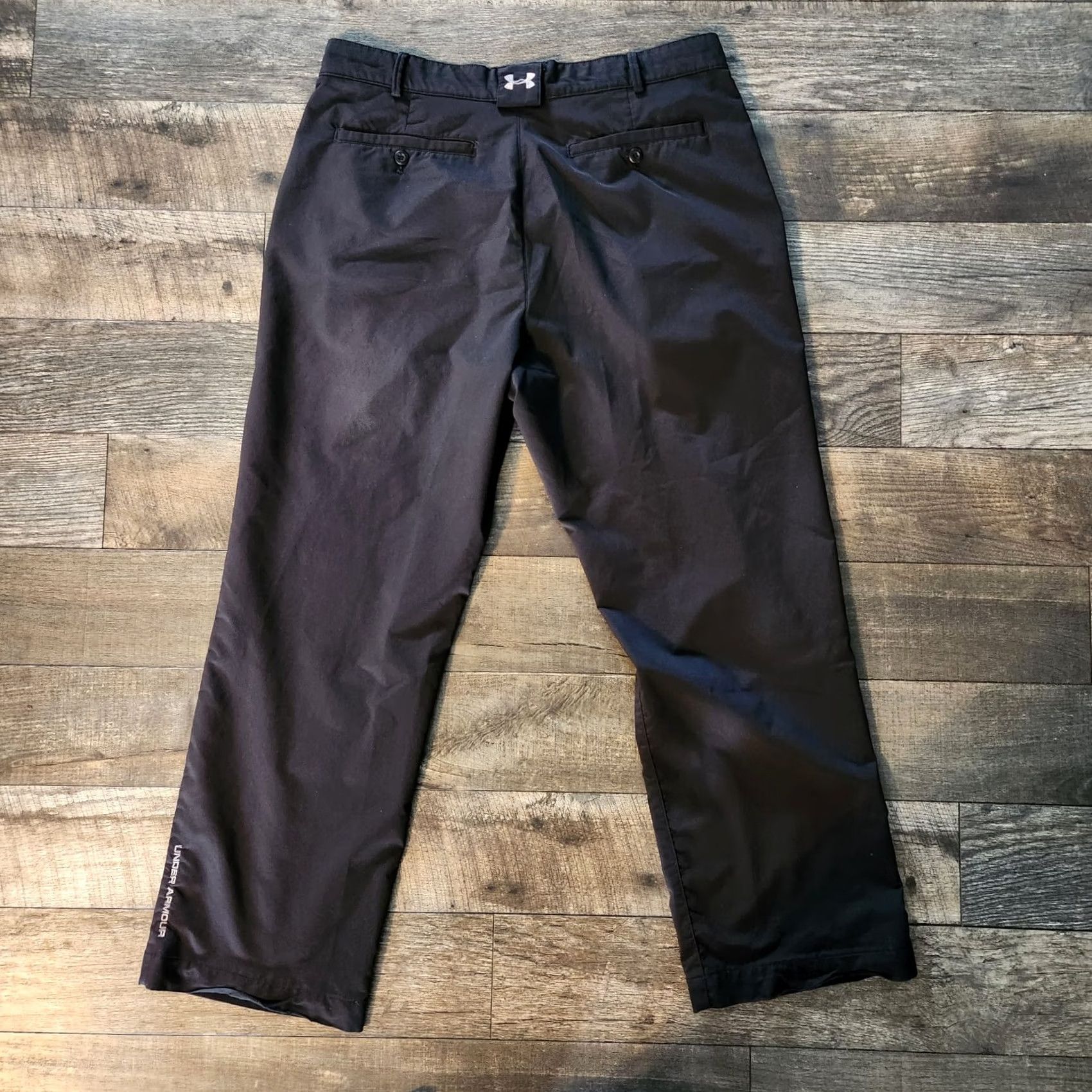 Under Armour Under Armour Golf Pants Men 36x30 Black Straight Leg Polyester Chino Pants Regular Inseam 30 Size US 36 / EU 52 - 3 Thumbnail