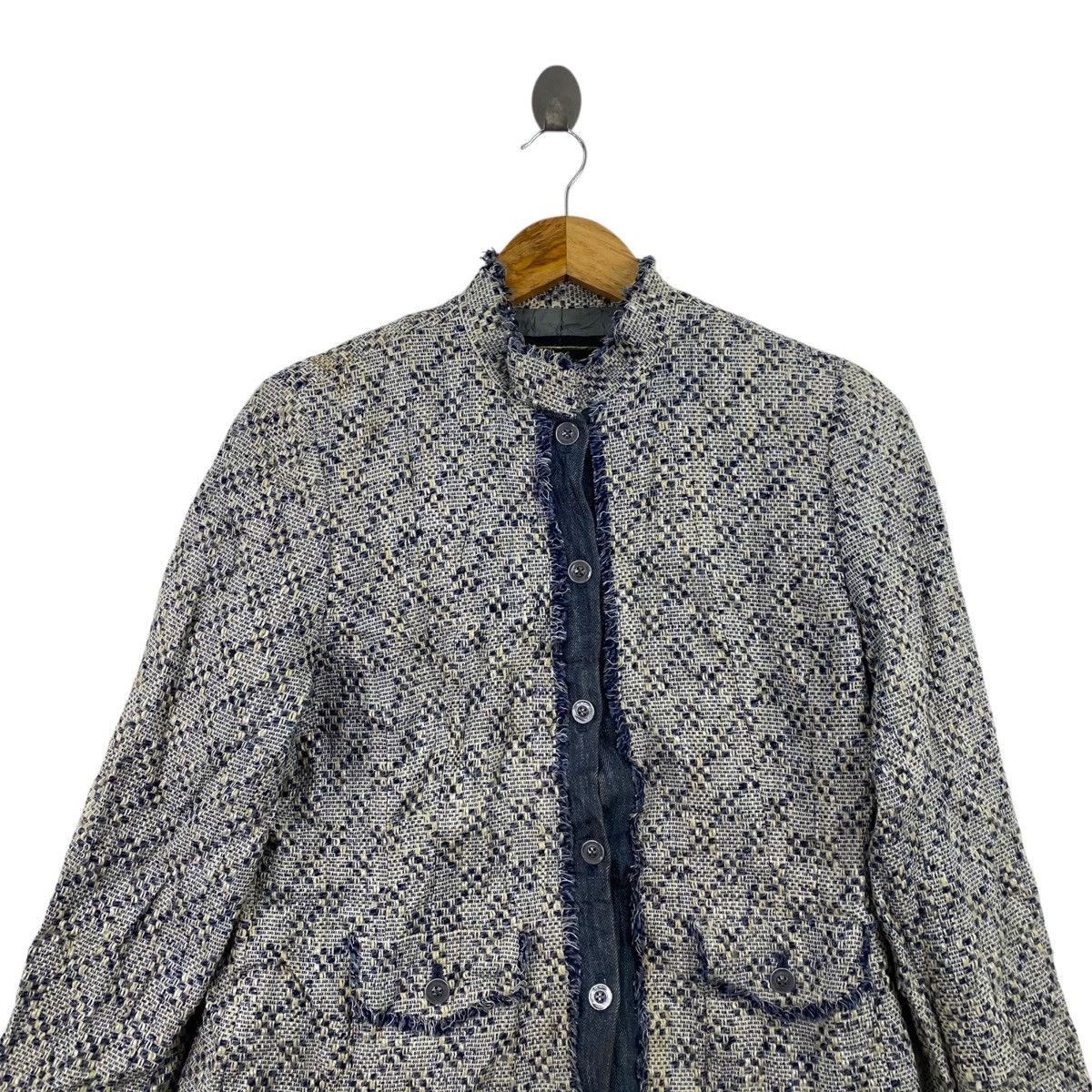 Japanese Brand LEILIAN Japanese Brand Button Up Wool Tweed Grey Blazer Size M / US 6-8 / IT 42-44 - 2 Thumbnail
