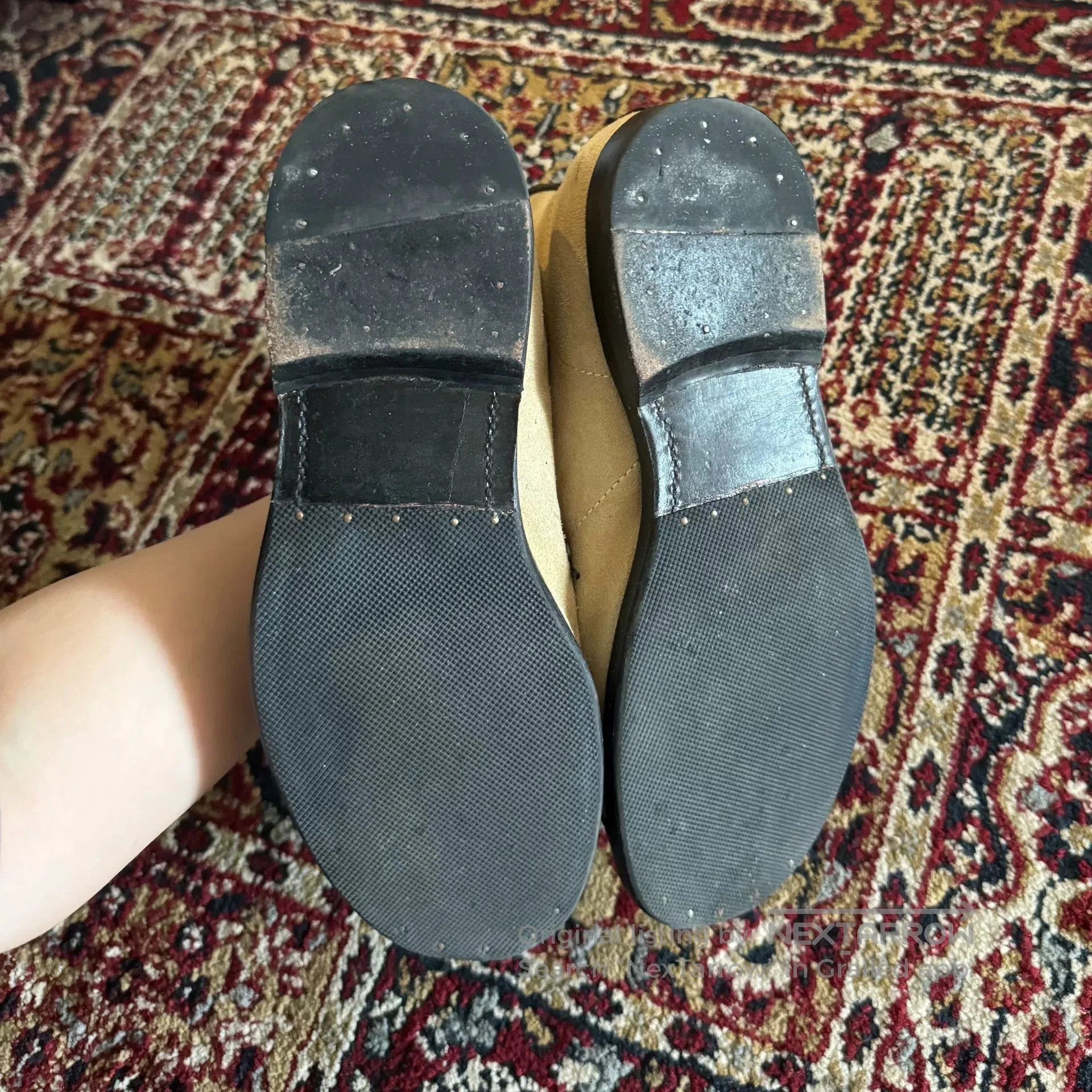 Vintage Goodyear Suede Retro Motorcycle Boots. Size US 6 / IT 36 - 7 Thumbnail