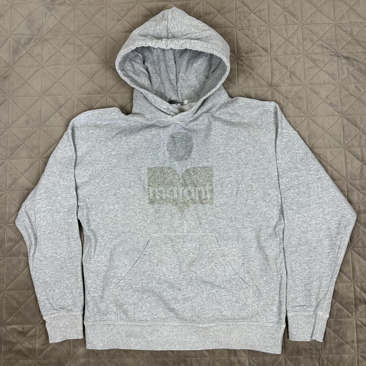 Isabel Marant Isabel Marant Big Logo Basic Hoodie Grey Size US S / EU 44-46 / 1 - 1 Thumbnail