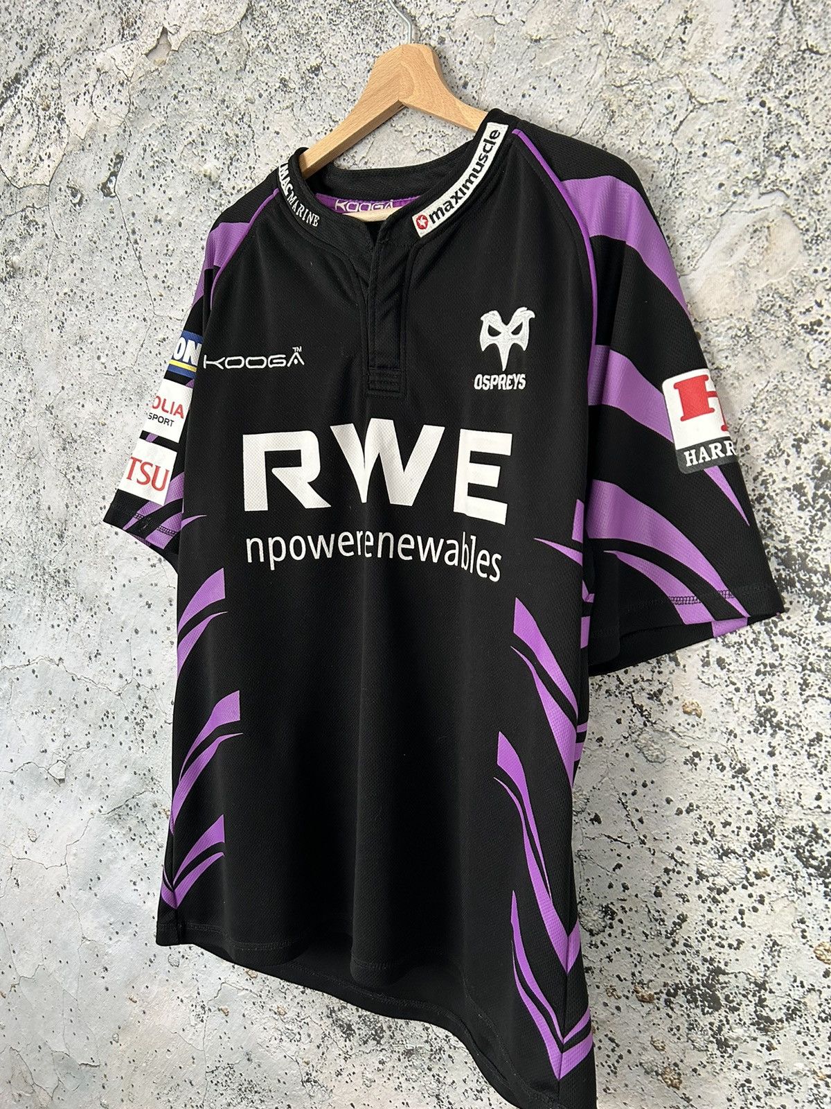 Vintage Vintage Ospreys Rugby League Jersey Sportswear Retro Hype Size US XL / EU 56 / 4 - 2 Thumbnail