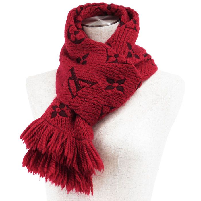 Louis Vuitton Louis Vuitton Louis Vuitton Echarpe Logomania Wool Silk Scarf Cotton Scarf M72432 DUTY FREE for USA Size ONE SIZE - 1 Thumbnail