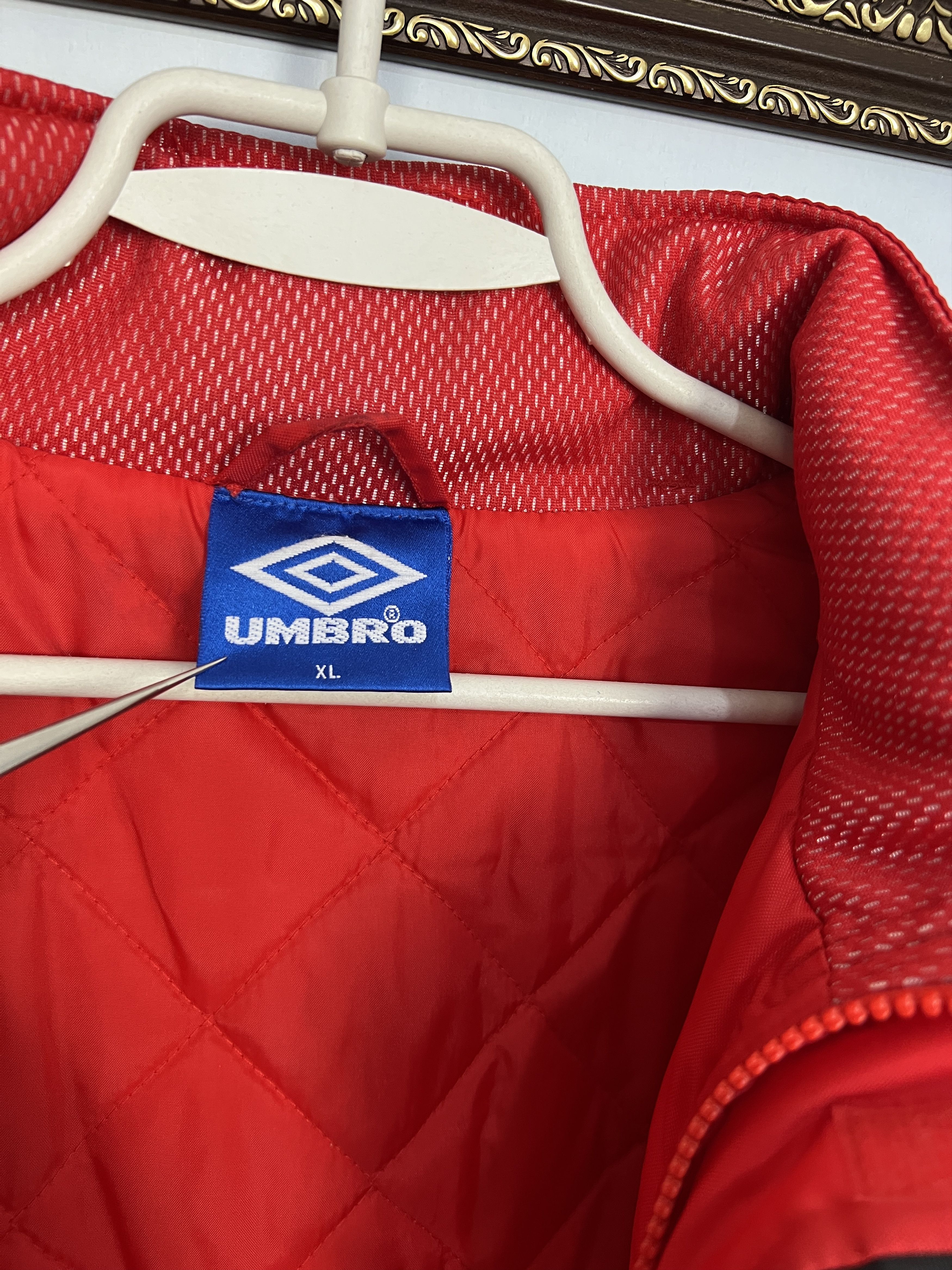 Umbro Vintage 90's Manchester United Football Padded Jacket Rare Size US XL / EU 56 / 4 - 8 Thumbnail