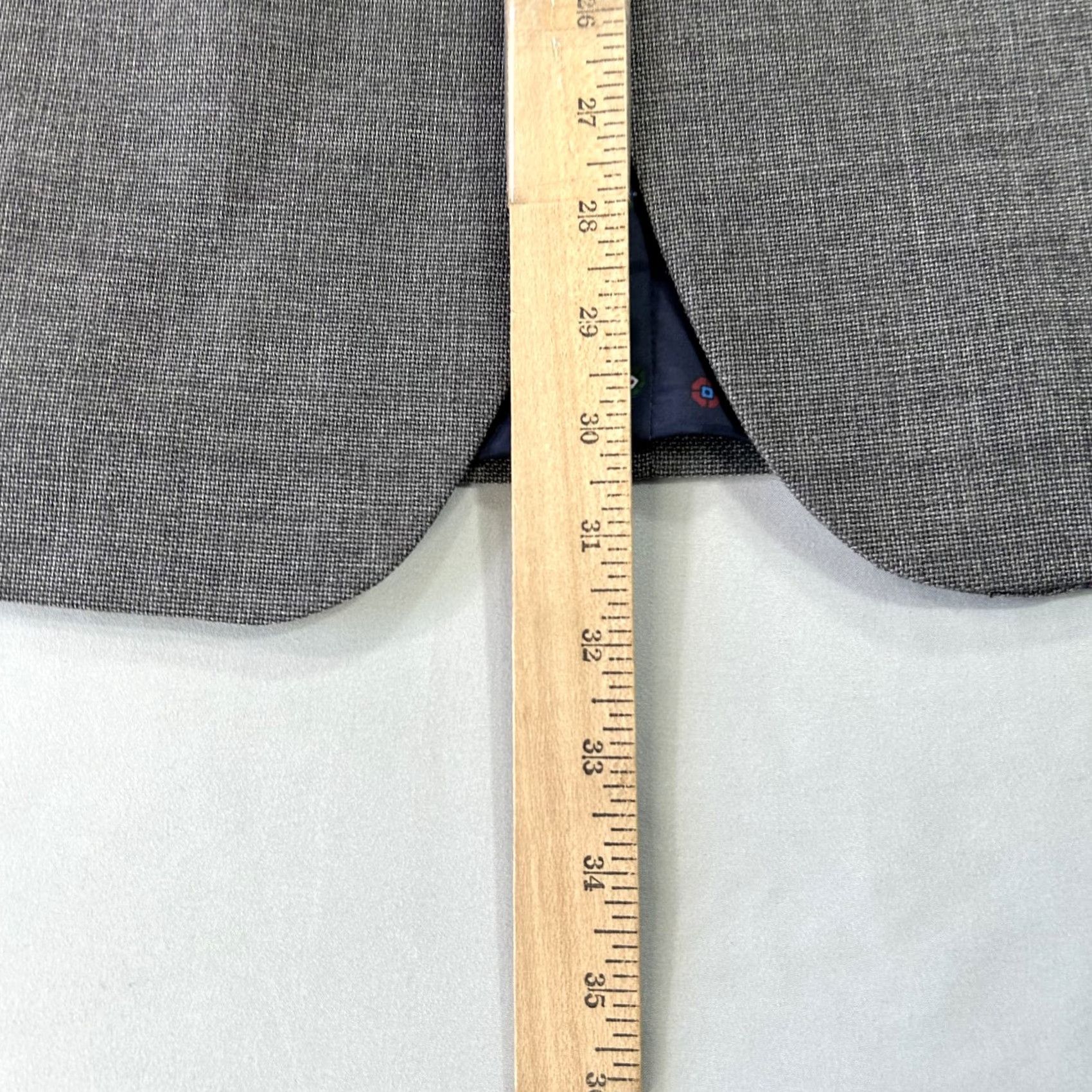 Tommy Hilfiger Tommy Hilfiger Blazer Mens 44R Gray Wool Blend Two Button Sport Coat Jacket Size 44R - 7 Thumbnail
