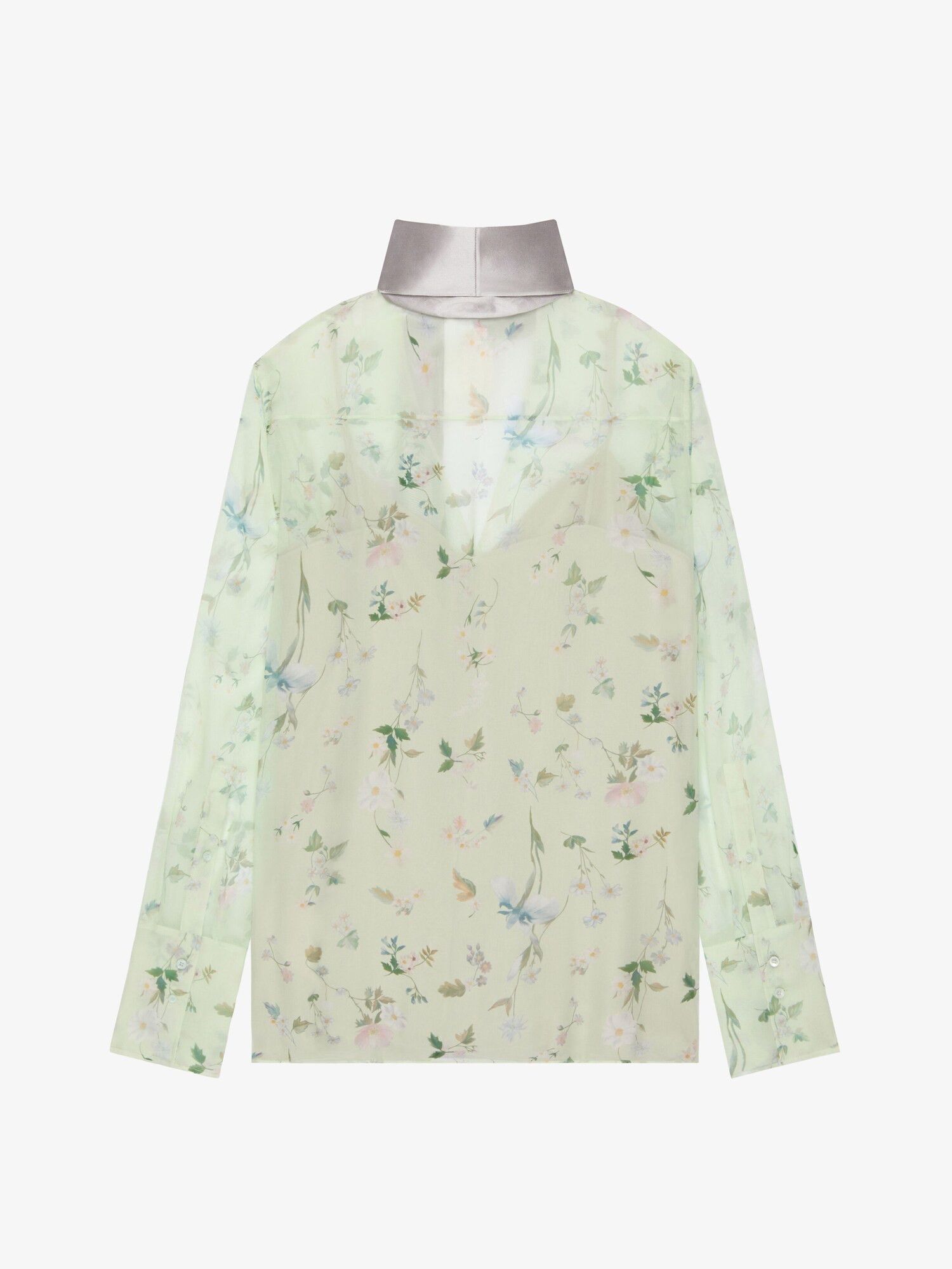 Givenchy o1w1db10325 Lavalliere Blouse in Multicolor Size XS / US 0-2 / IT 36-38 - 2 Thumbnail