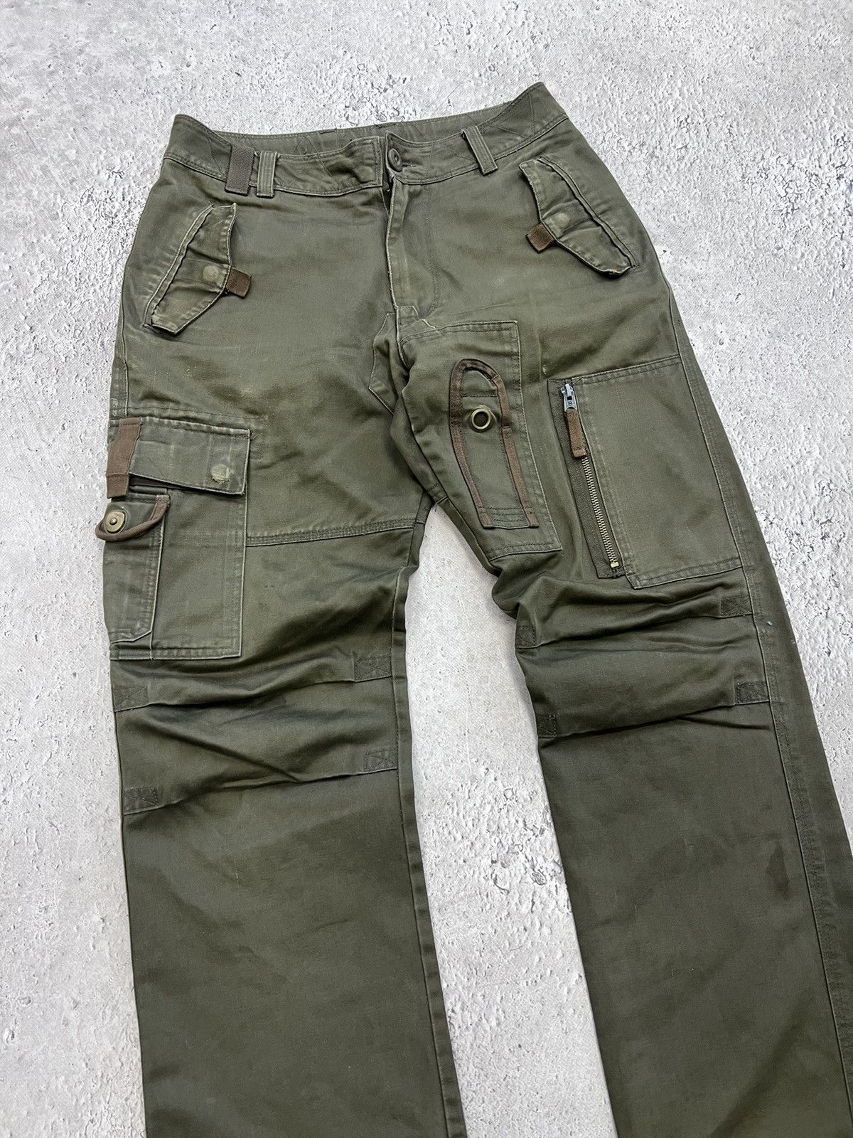 Issey Miyake × Japanese Brand × Tete Homme 2000s Tete Home Multipocket Bondage Cargo Pants Size US 30 / EU 46 - 2 Thumbnail